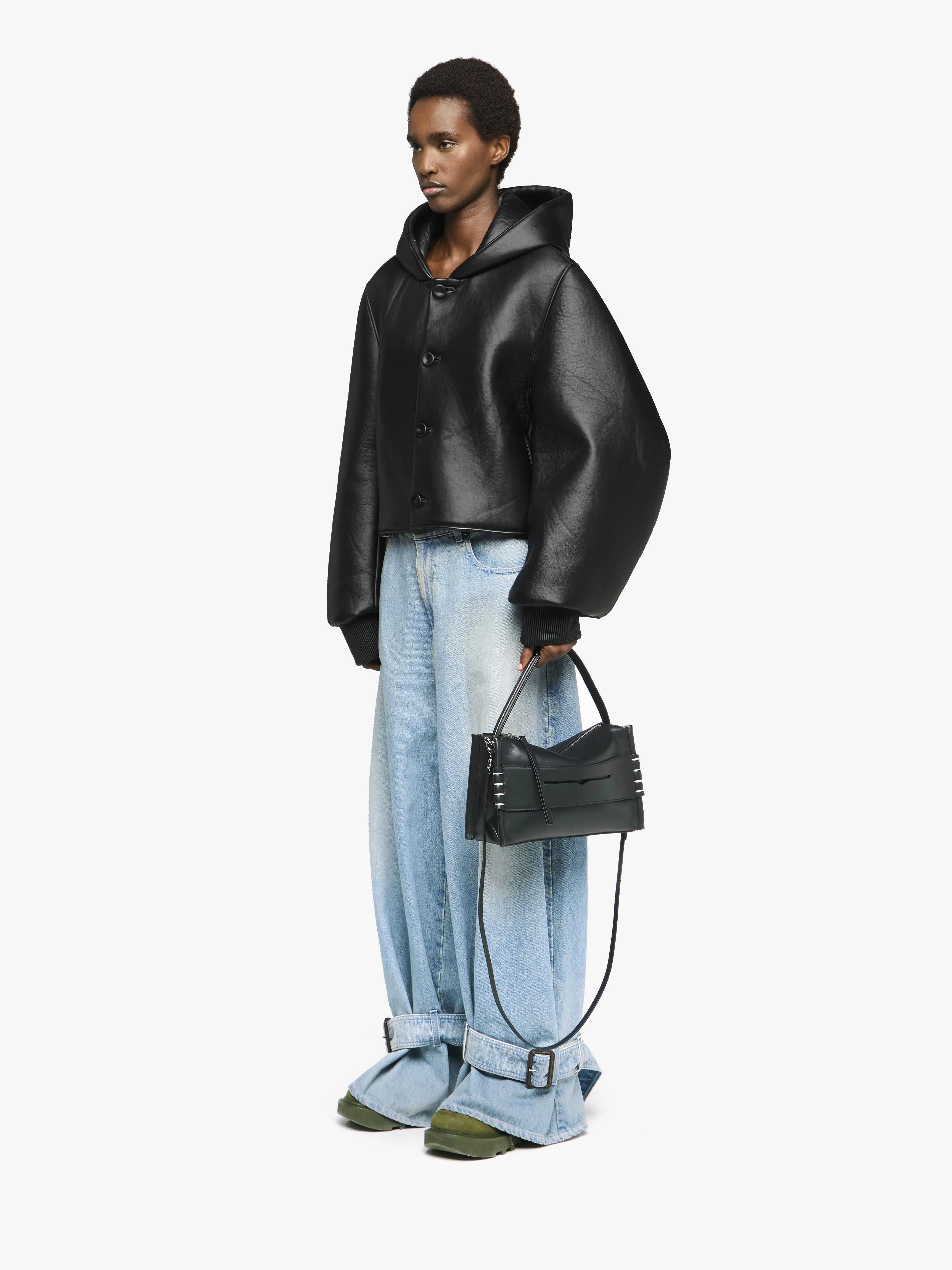 CROPPED HOODED BLOUSON JACKET sold by J.W. Anderson product image thumbnail 4
