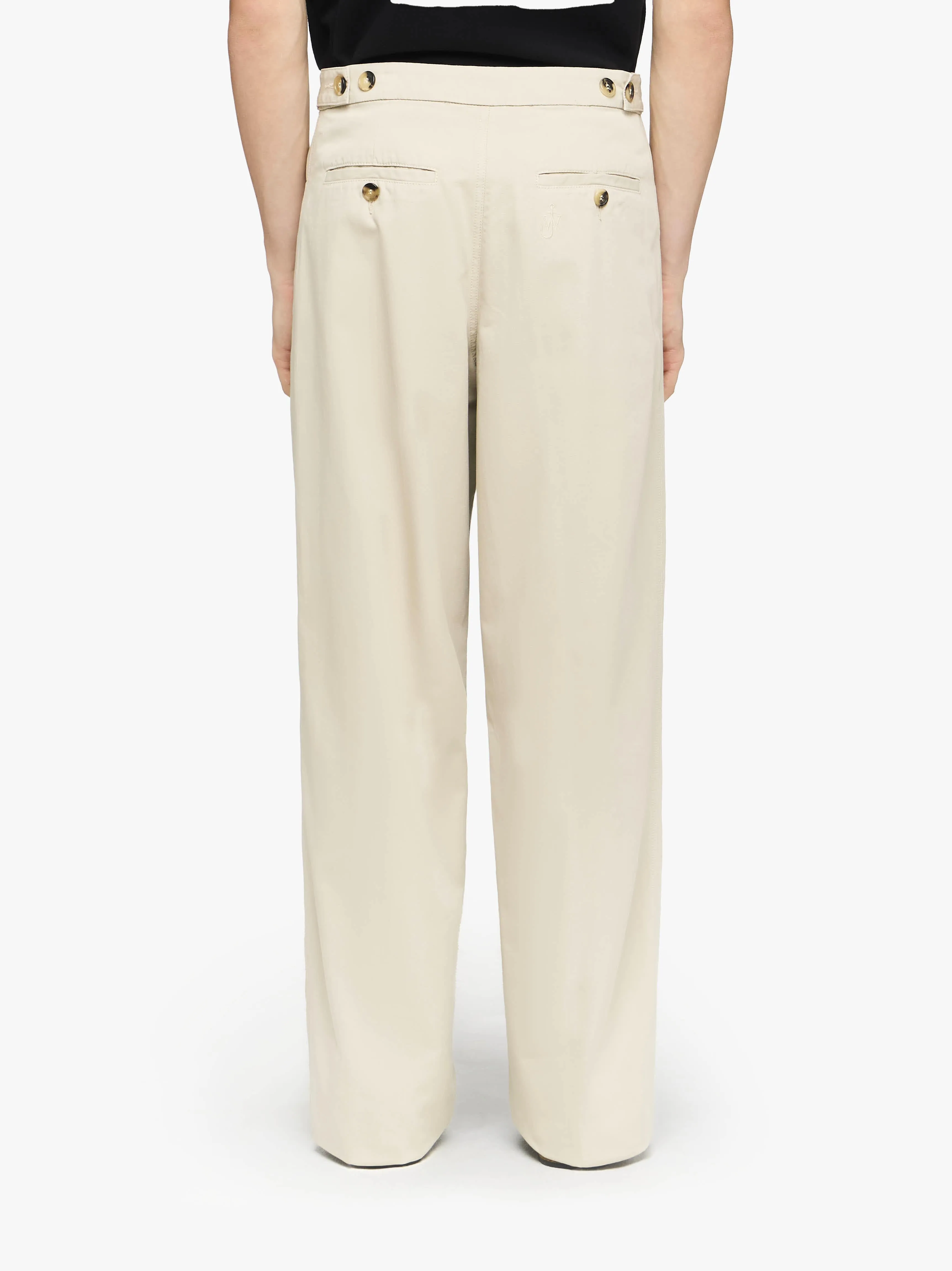 STRAIGHT LEG TROUSERS WITH BUTTON DETAIL sold by J.W. Anderson product image thumbnail 3