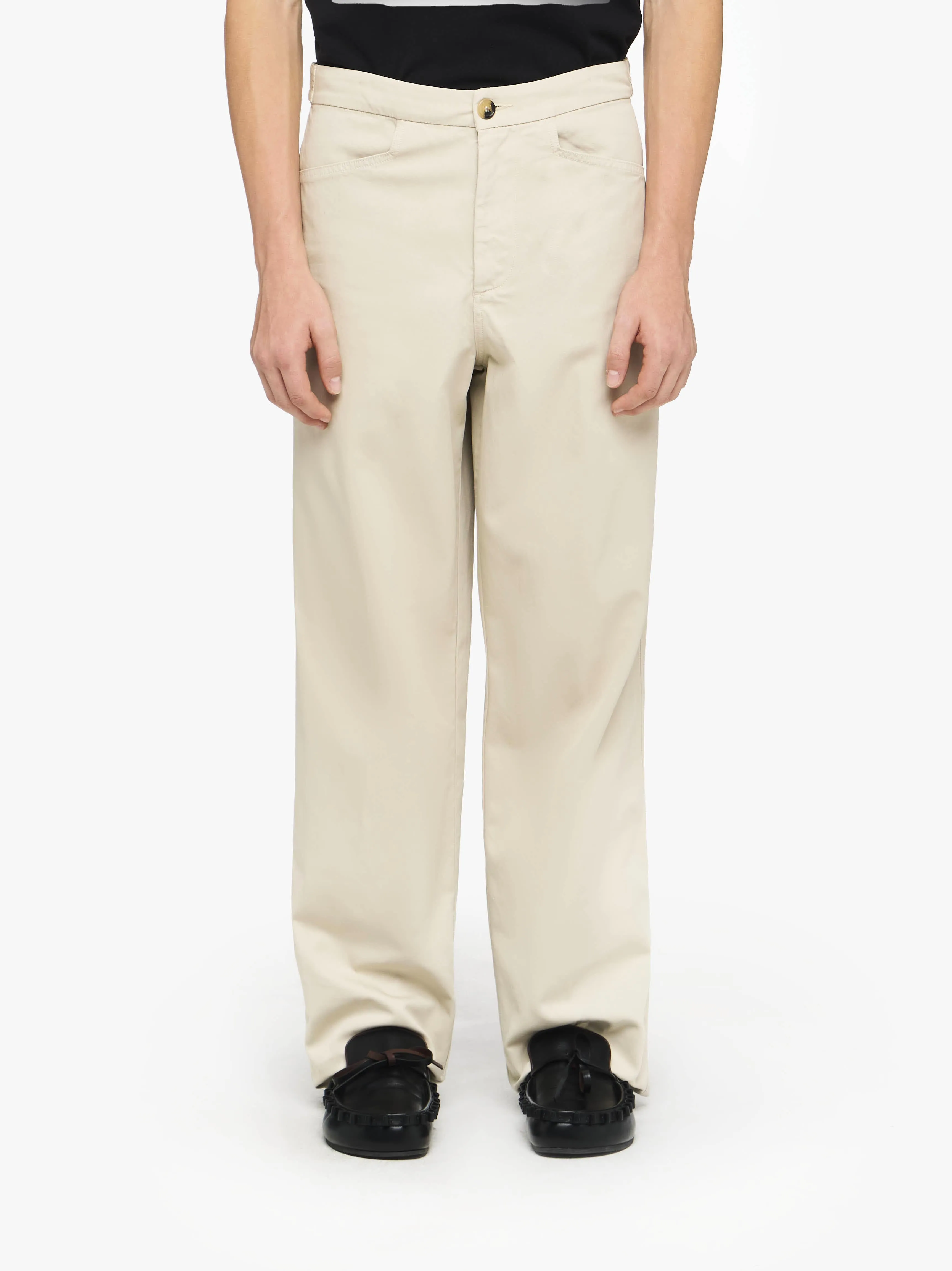 STRAIGHT LEG TROUSERS WITH BUTTON DETAIL sold by J.W. Anderson product image thumbnail 2