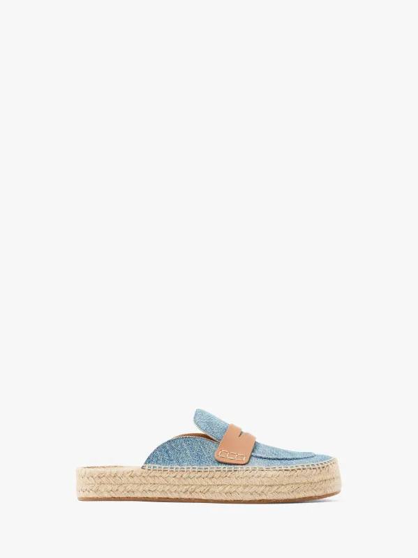 SUEDE ESPADRILLE LOAFER MULES sold by J.W. Anderson