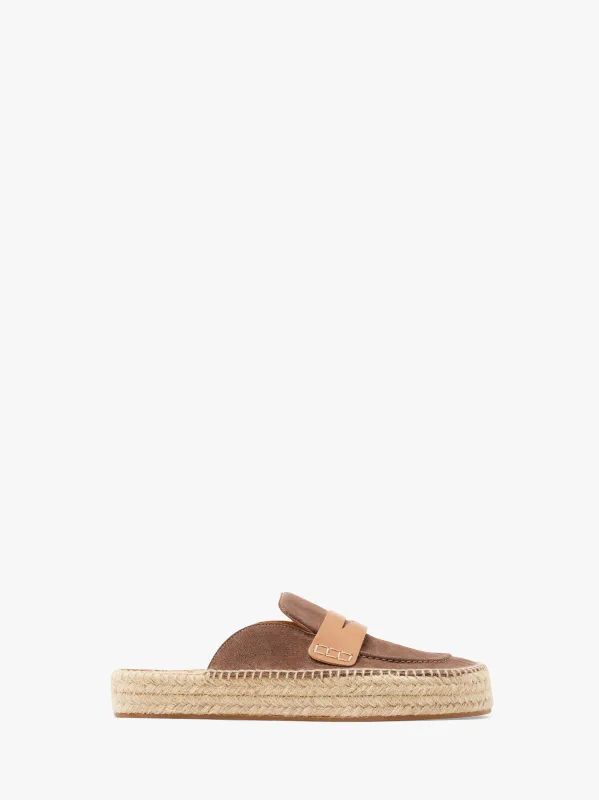 SUEDE ESPADRILLE LOAFER MULES sold by J.W. Anderson