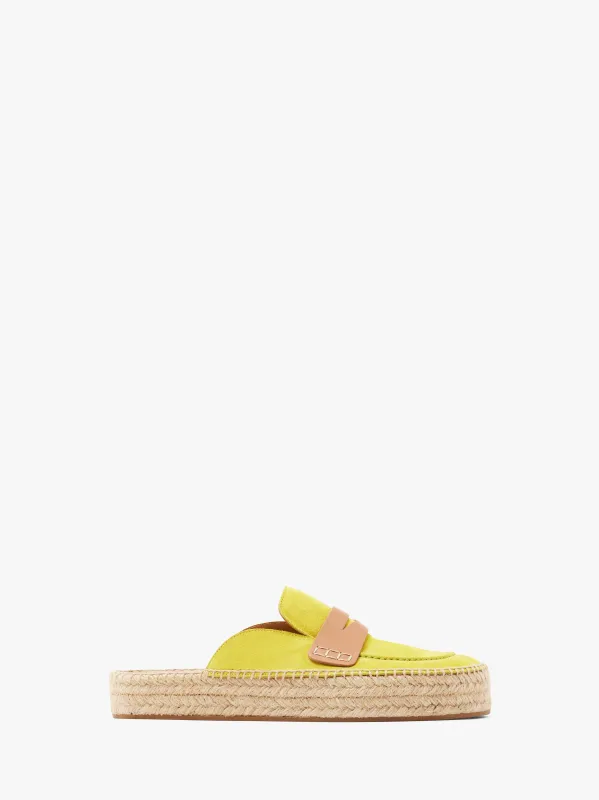 SUEDE ESPADRILLE LOAFER MULES sold by J.W. Anderson