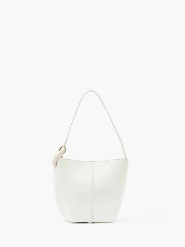 SMALL JWA CORNER BUCKET - LEATHER BUCKET BAG made by J.W. Anderson