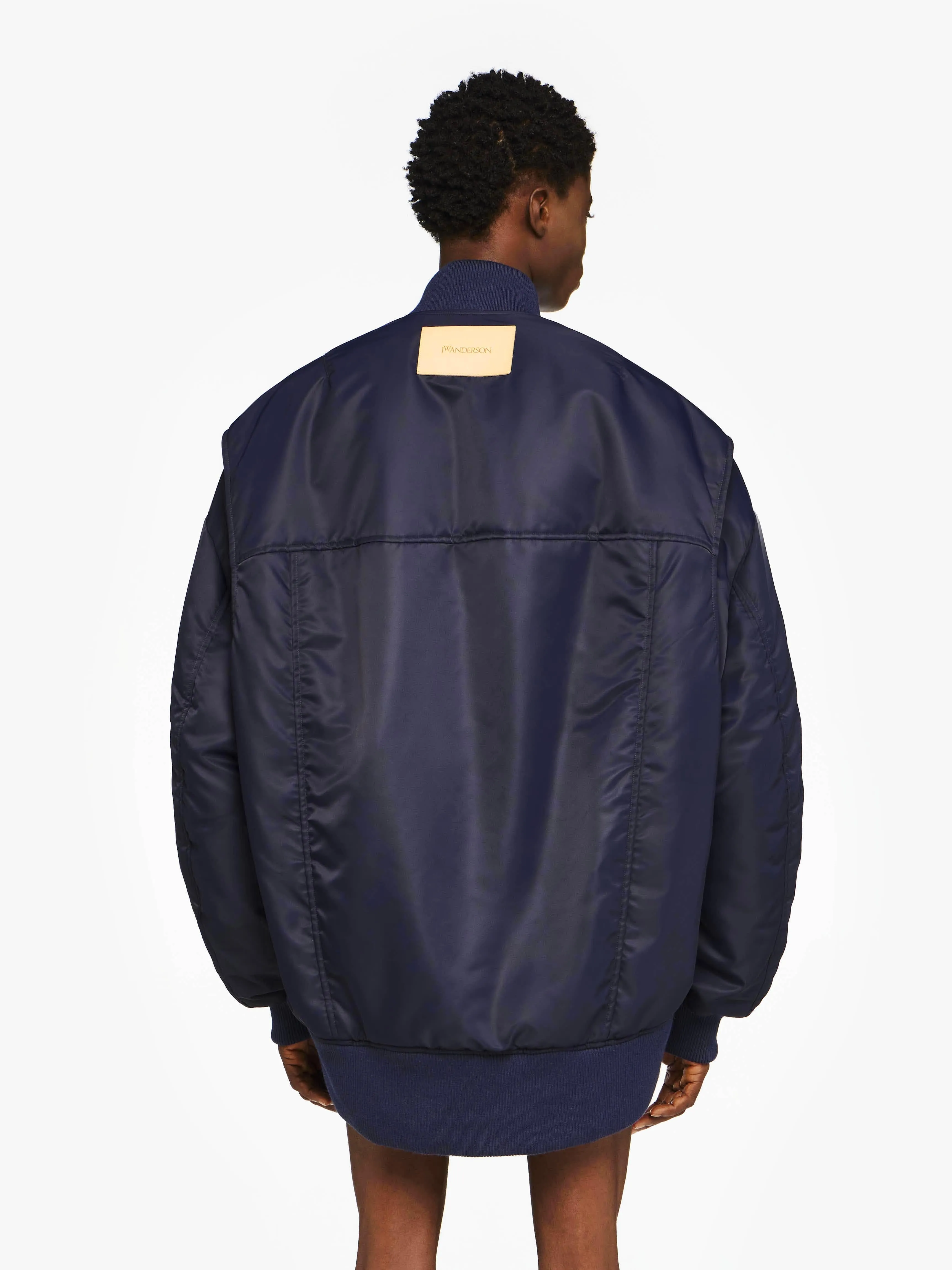 CURVED HEM OVERSIZED BOMBER JACKET sold by J.W. Anderson product image thumbnail 3