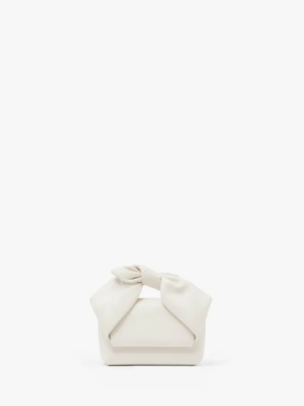 SMALL BOW TWISTER - LEATHER TOP HANDLE BAG made by J.W. Anderson