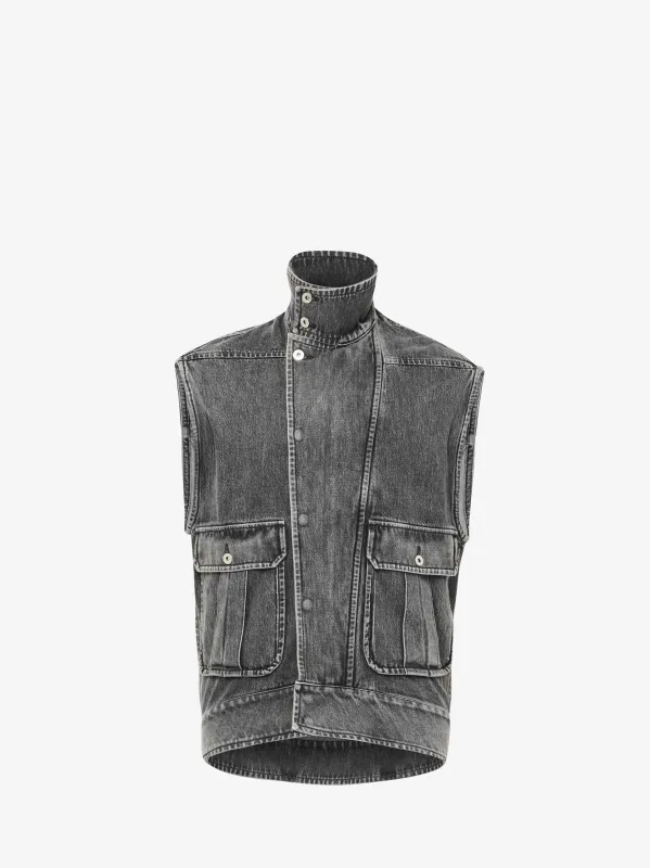 OVERSIZED SLEEVELESS HIGH NECK JACKET sold by J.W. Anderson