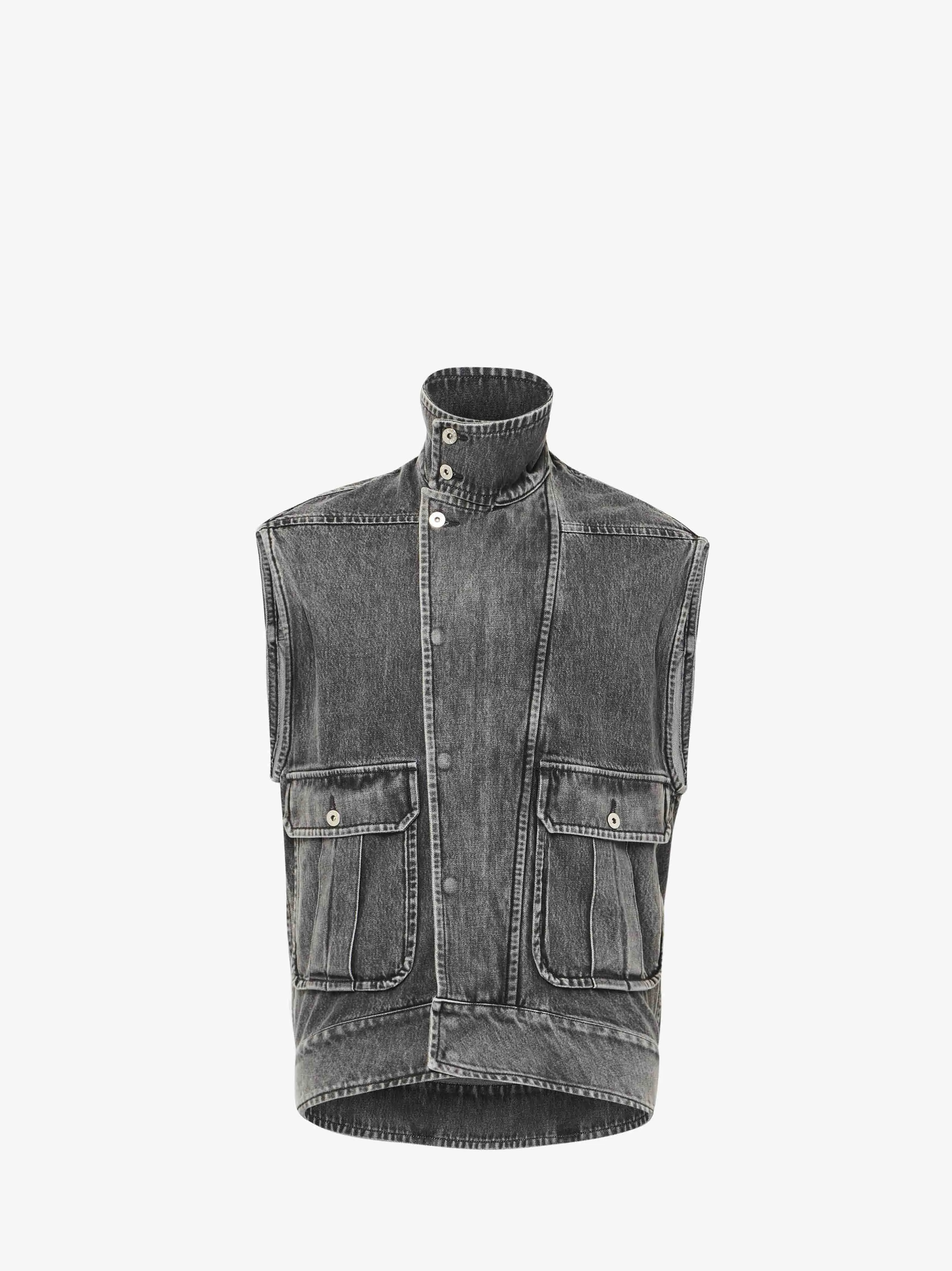 OVERSIZED SLEEVELESS HIGH NECK JACKET sold by J.W. Anderson