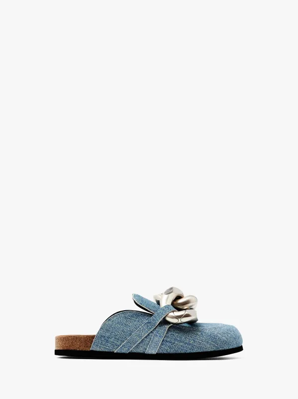 CHAIN LOAFER SUEDE MULES sold by J.W. Anderson