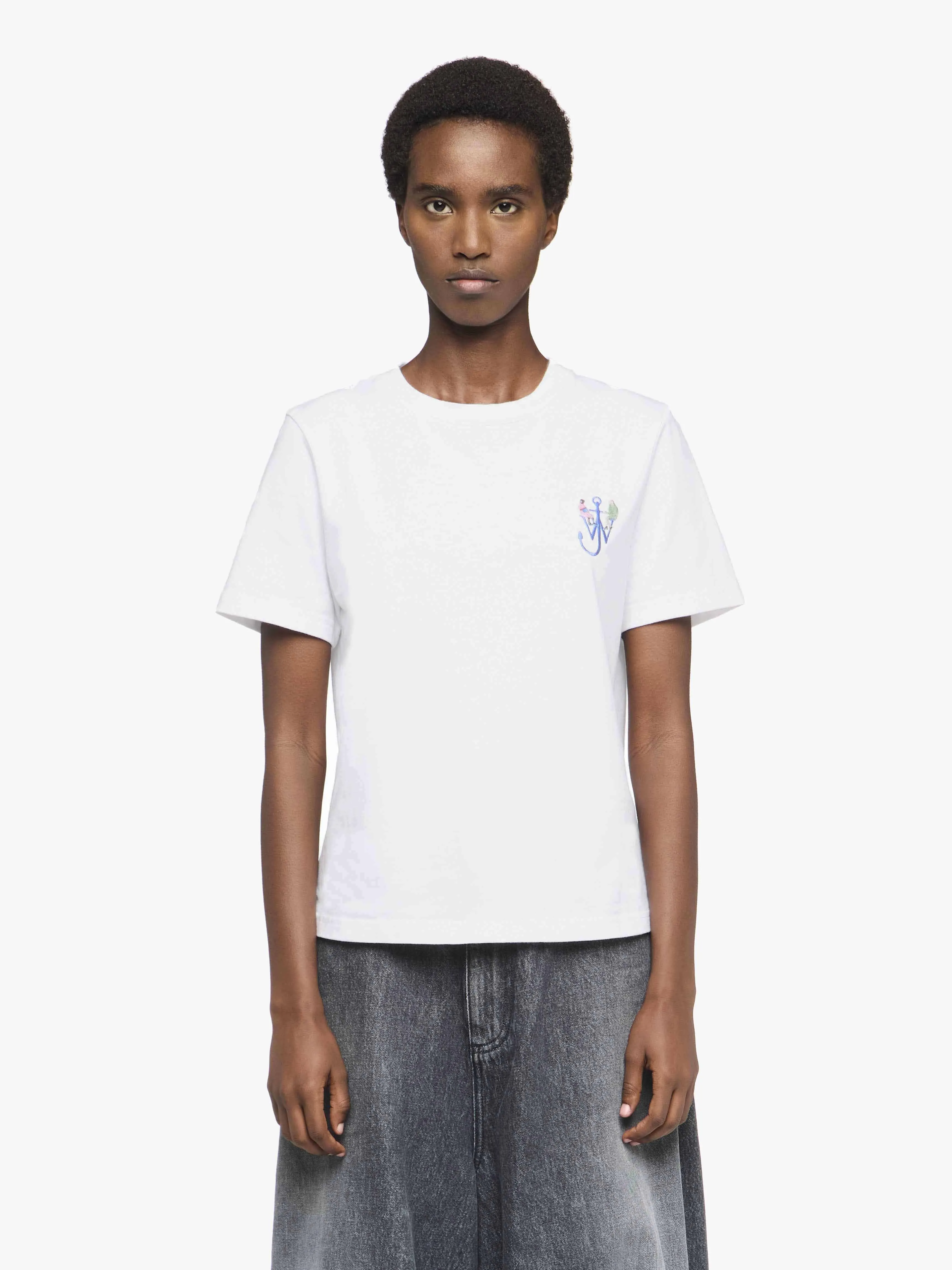 PRINTED T-SHIRT WITH ANCHOR EMBROIDERY sold by J.W. Anderson product image thumbnail 3