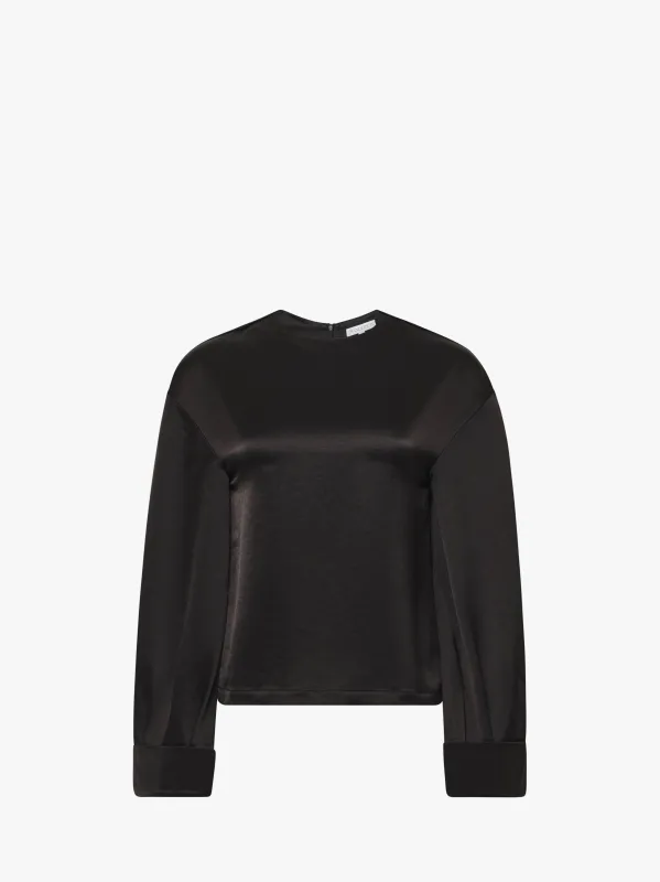 TWISTED SLEEVE SATIN TOP made by J.W. Anderson