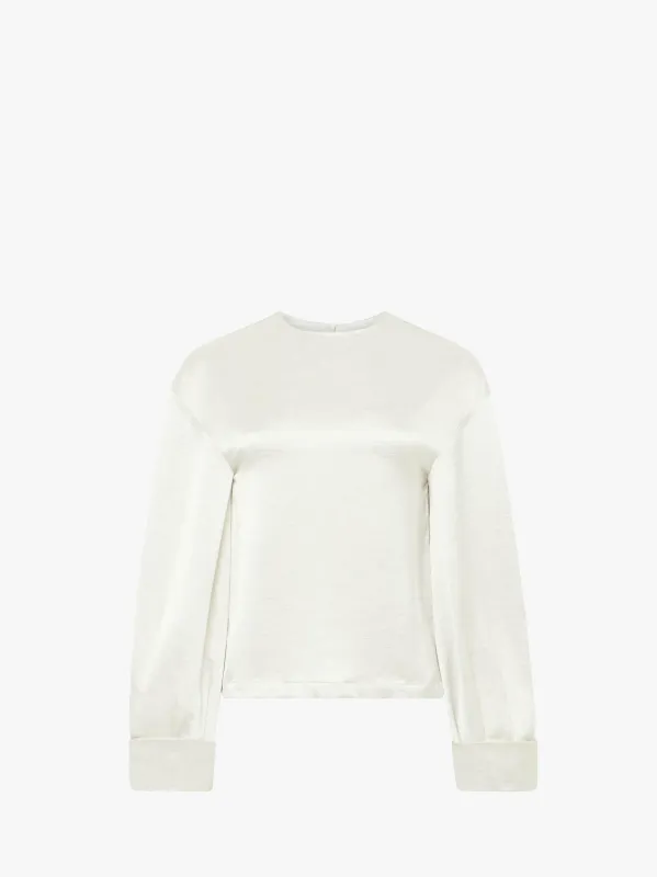 TWISTED SLEEVE SATIN TOP sold by J.W. Anderson