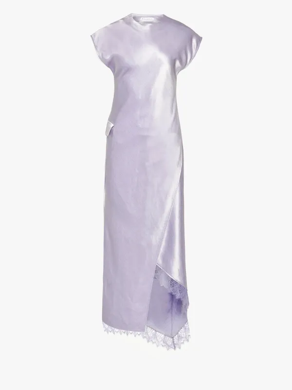 ASYMMETRIC LACE TRIM LAYERED DRESS sold by J.W. Anderson