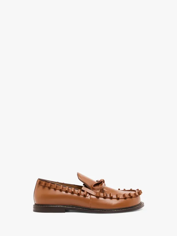 RUFFLE LEATHER MOCCASSIN sold by J.W. Anderson