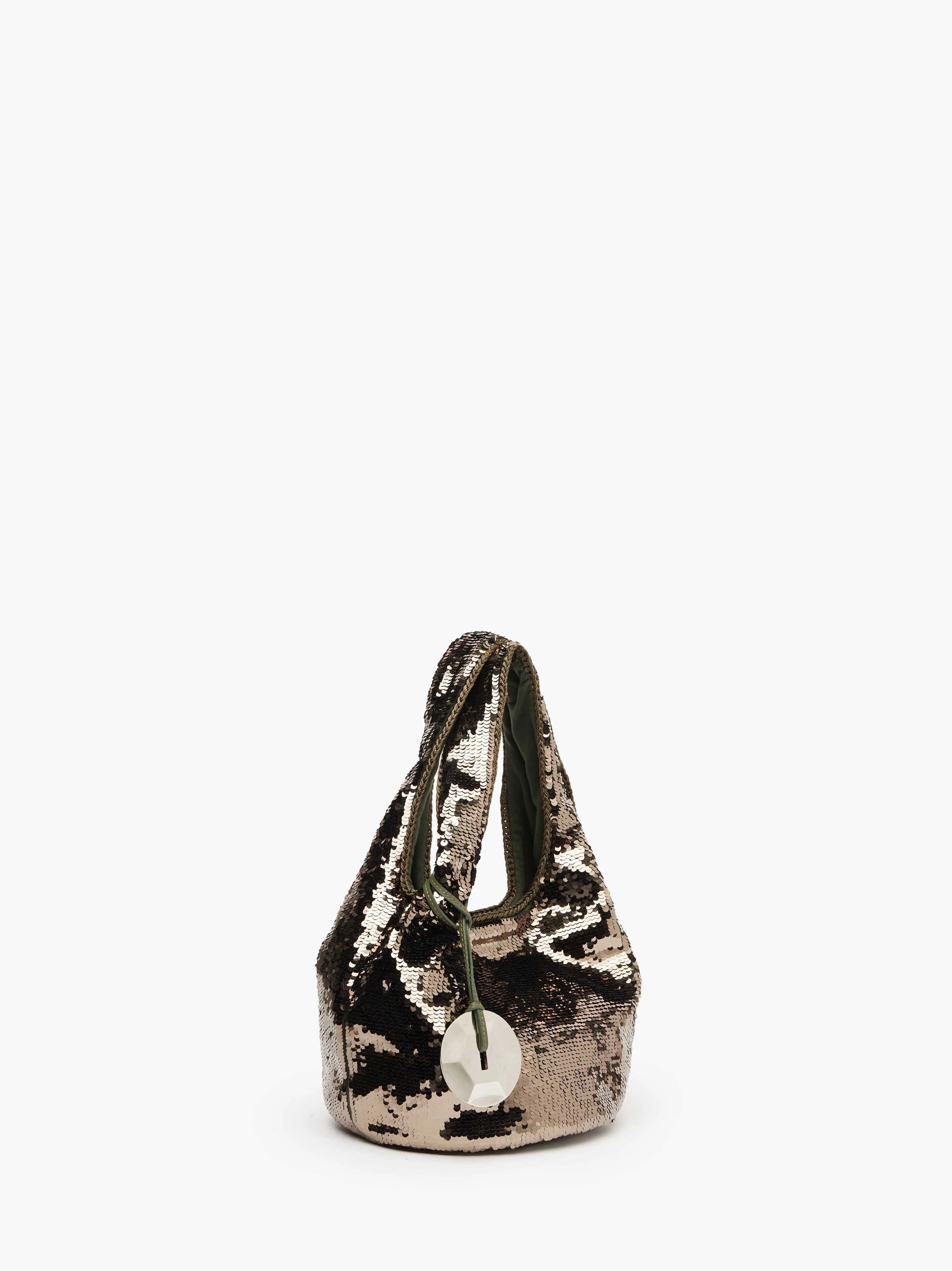 MINI SEQUIN SHOPPER WITH METALLIC CHARM - TOP HANDLE BAG sold by J.W. Anderson product image thumbnail 2