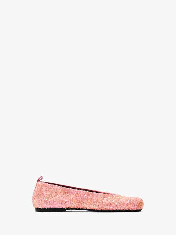 BALLERINAS WITH ALL-OVER SEQUIN made by J.W. Anderson