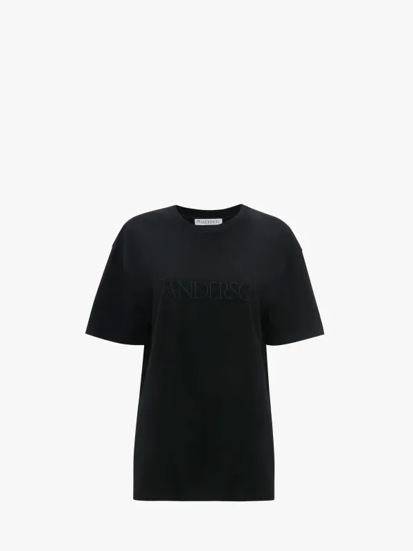 T-SHIRT WITH LOGO EMBROIDERY sold by J.W. Anderson