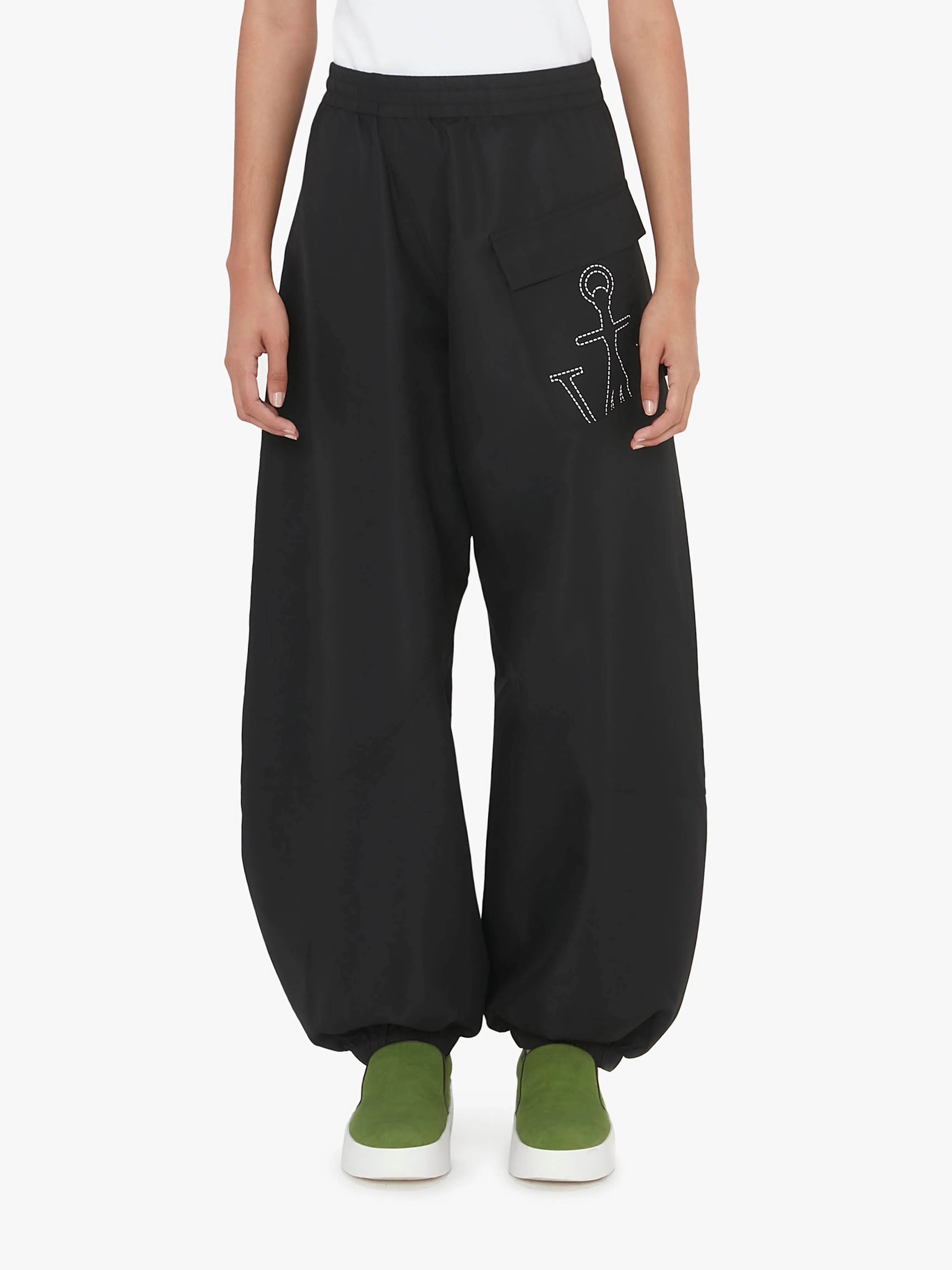 TWISTED JOGGERS WITH ANCHOR LOGO PRINT sold by J.W. Anderson product image thumbnail 2