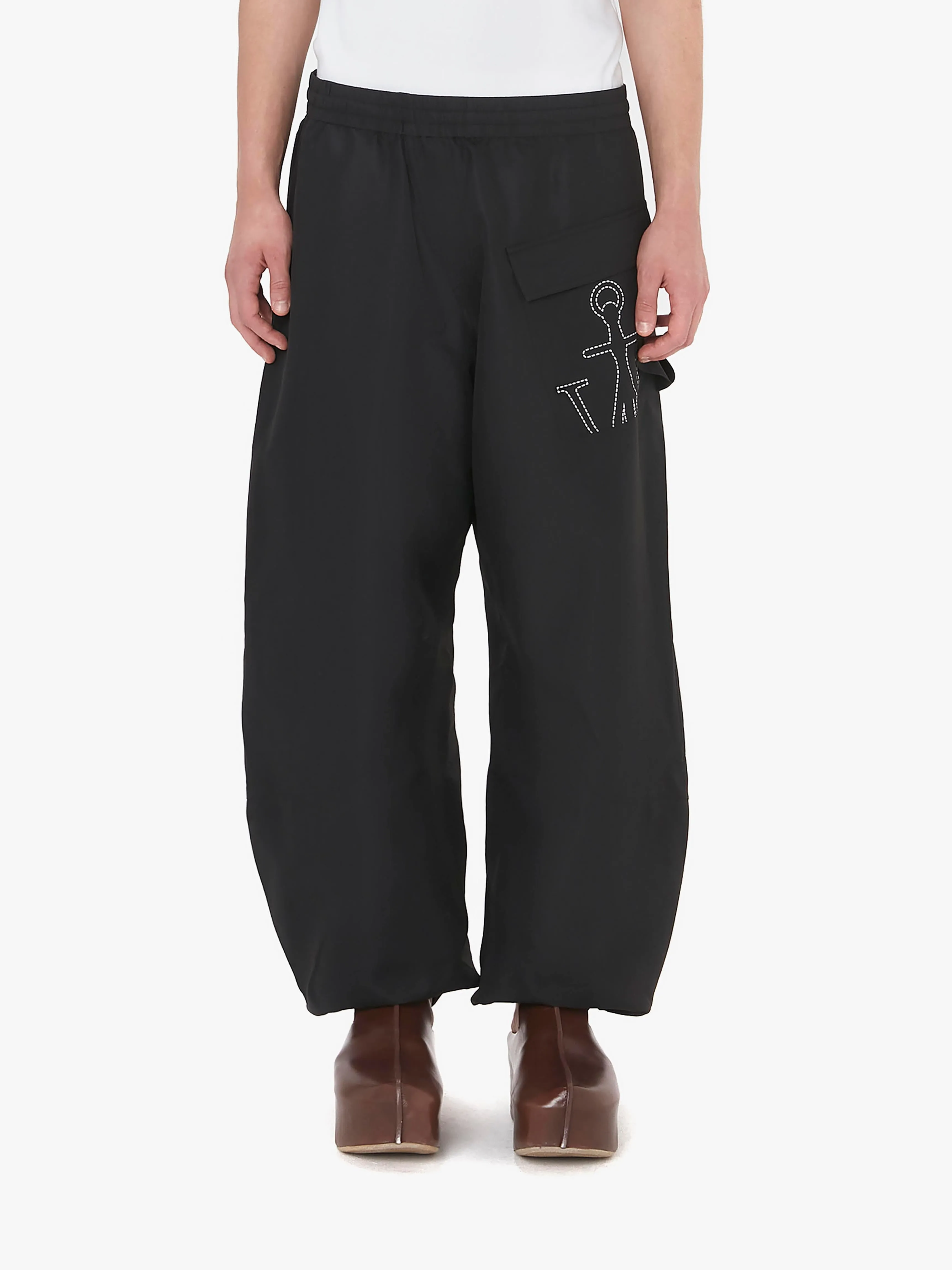 TWISTED JOGGERS WITH ANCHOR LOGO PRINT sold by J.W. Anderson product image thumbnail 2