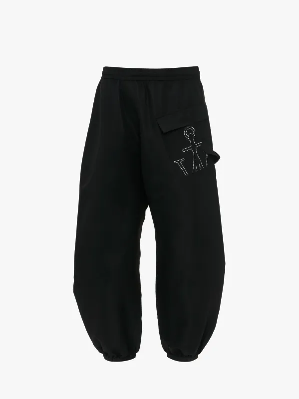 CL_TWISTED JOGGERS - BLACK_TR0347PG1488 made by J.W. Anderson
