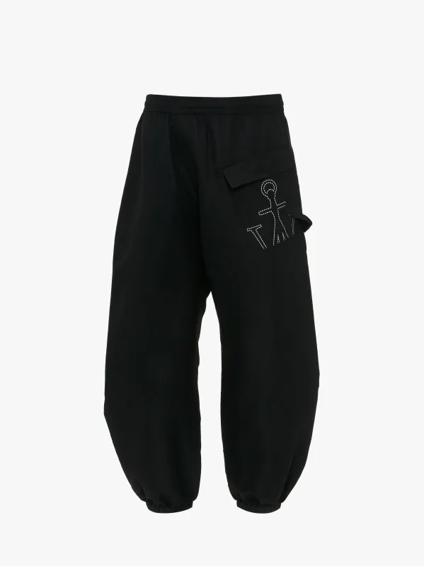 CL_TWISTED JOGGERS - BLACK_TR0340PG1488 made by J.W. Anderson