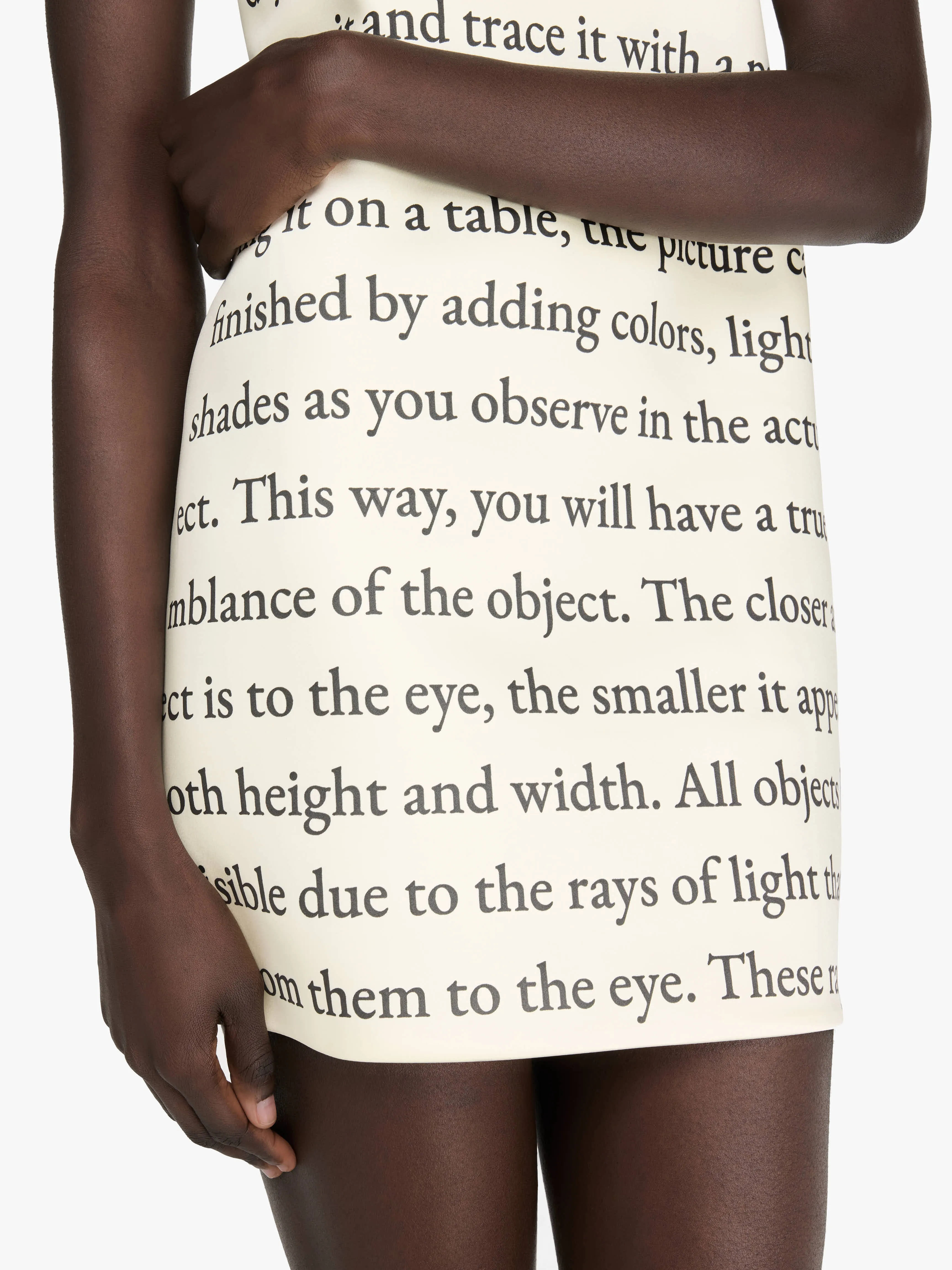 TEXT' PRINT MINI SHIFT DRESS sold by J.W. Anderson product image thumbnail 4