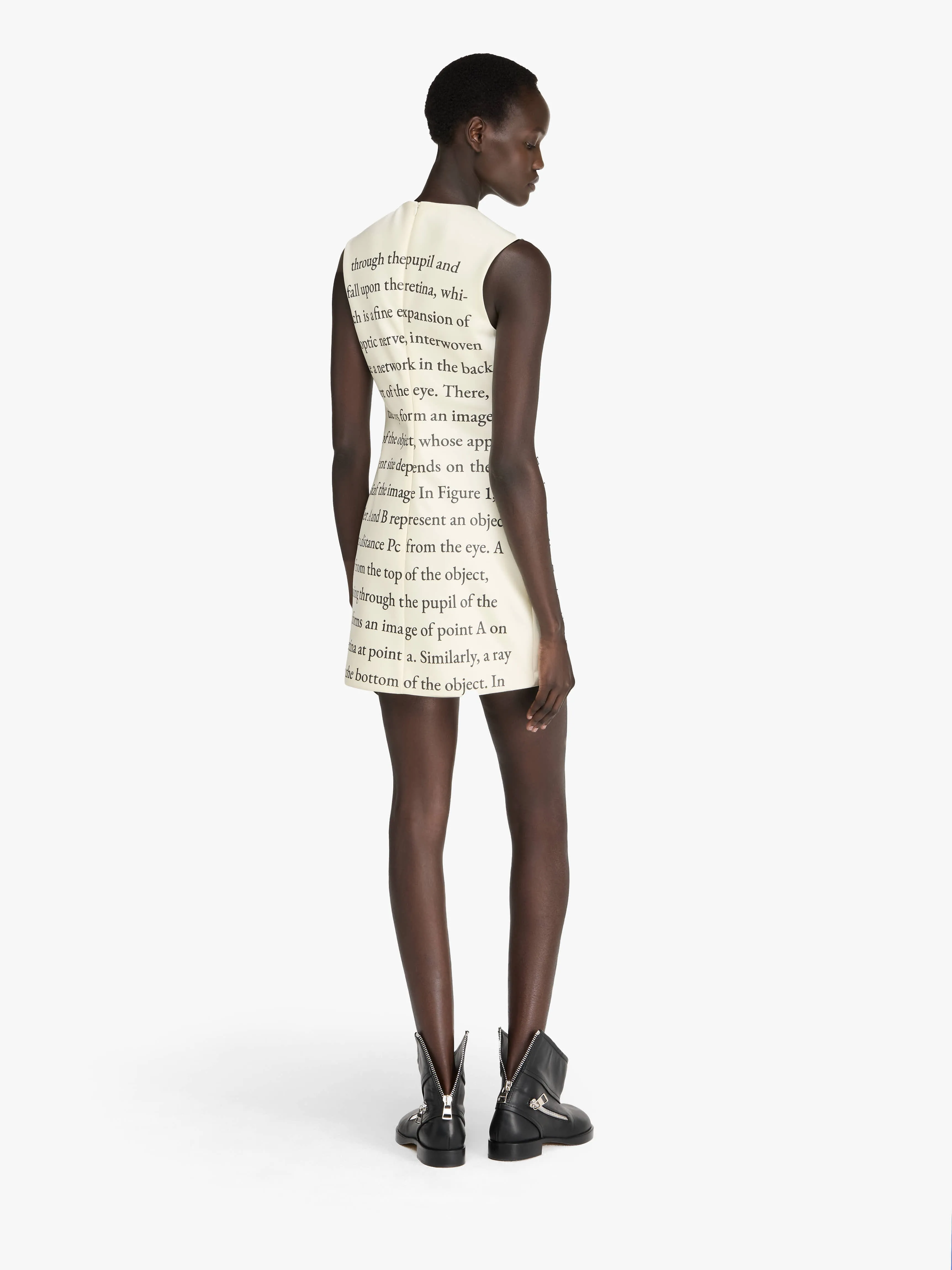 TEXT' PRINT MINI SHIFT DRESS sold by J.W. Anderson product image thumbnail 3