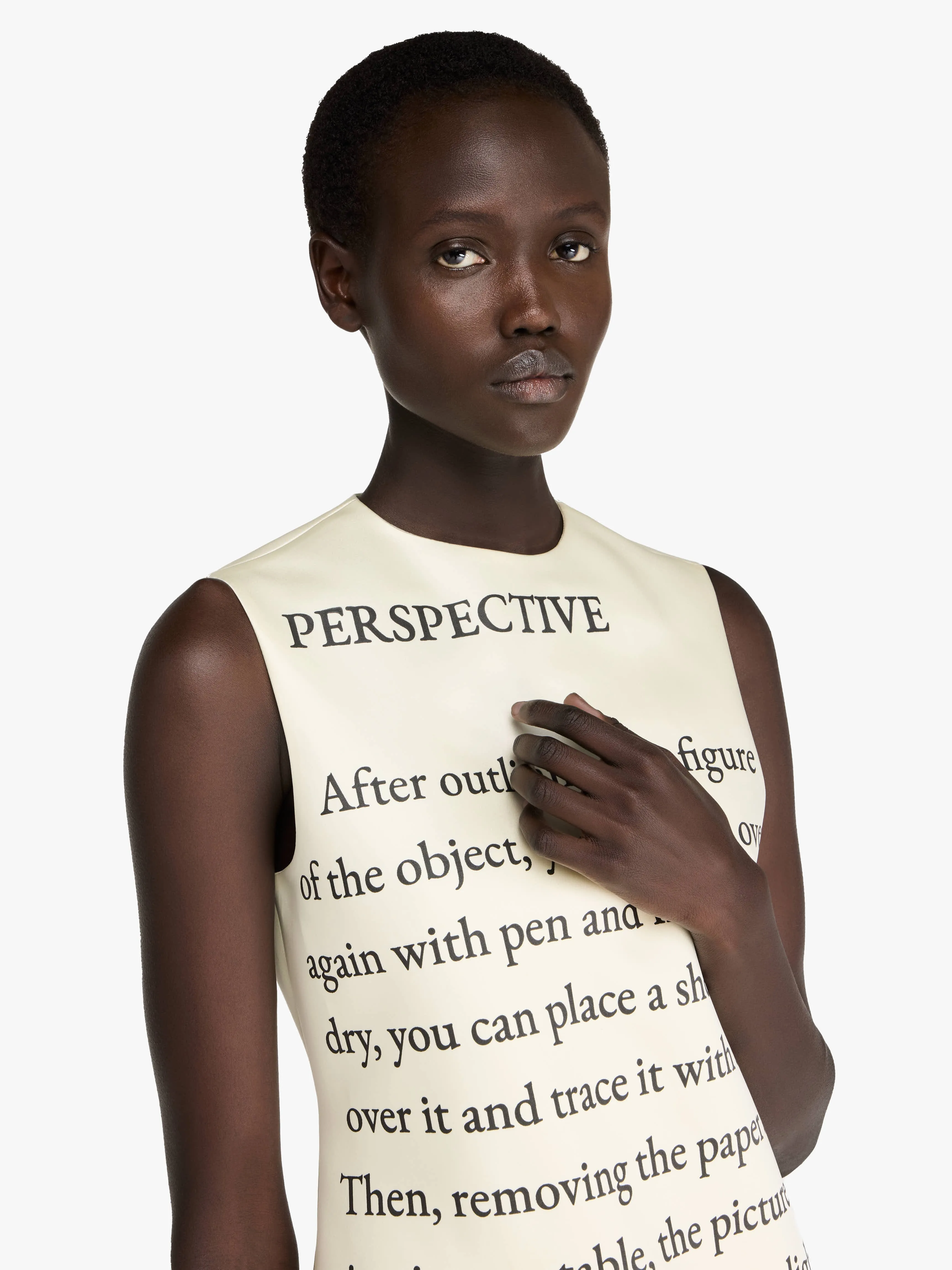 TEXT' PRINT MINI SHIFT DRESS sold by J.W. Anderson product image thumbnail 5