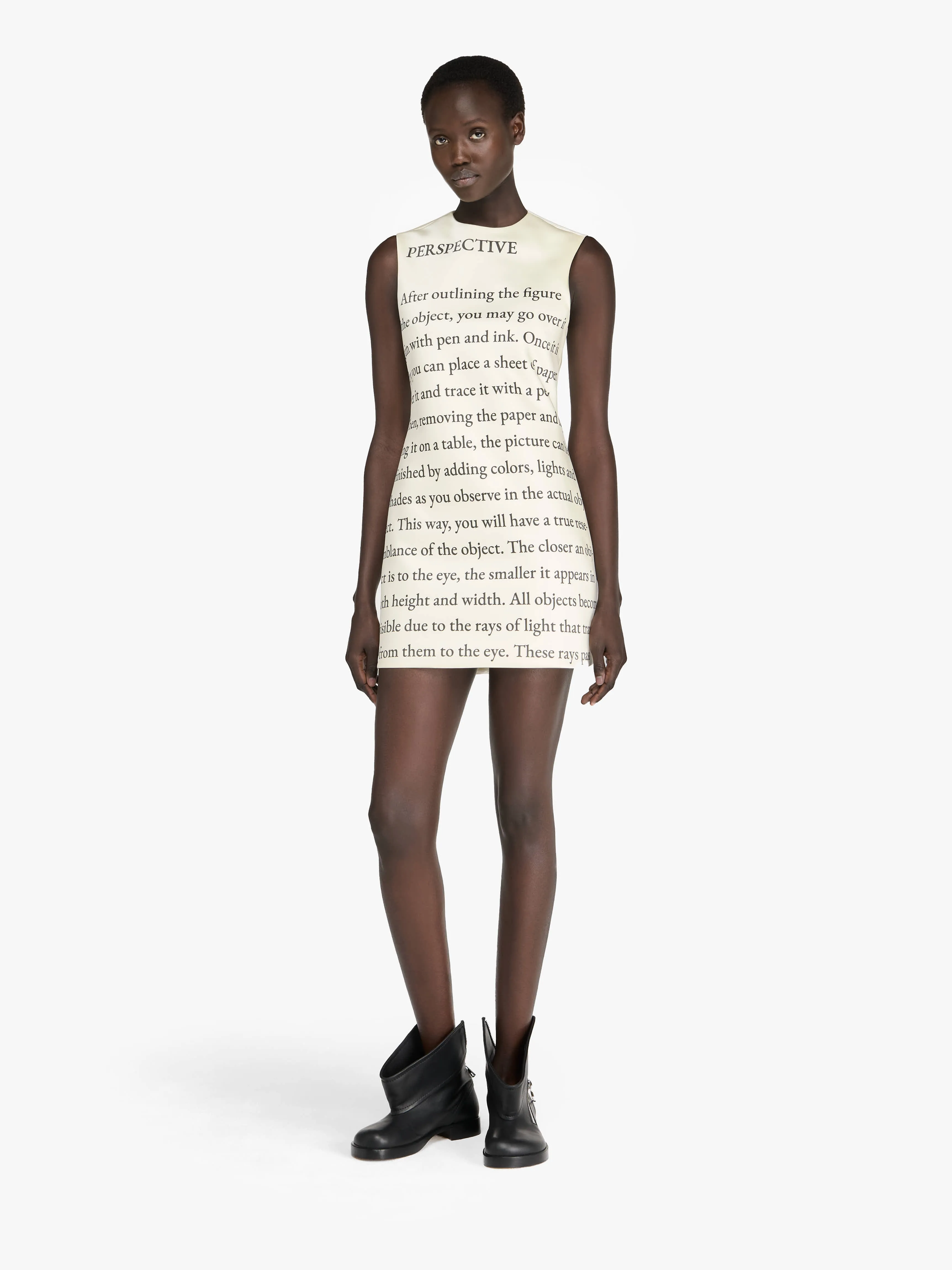 TEXT' PRINT MINI SHIFT DRESS sold by J.W. Anderson product image thumbnail 2