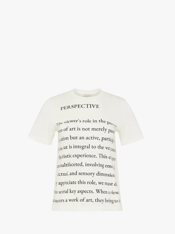 TEXT PRINTED T-SHIRT sold by J.W. Anderson