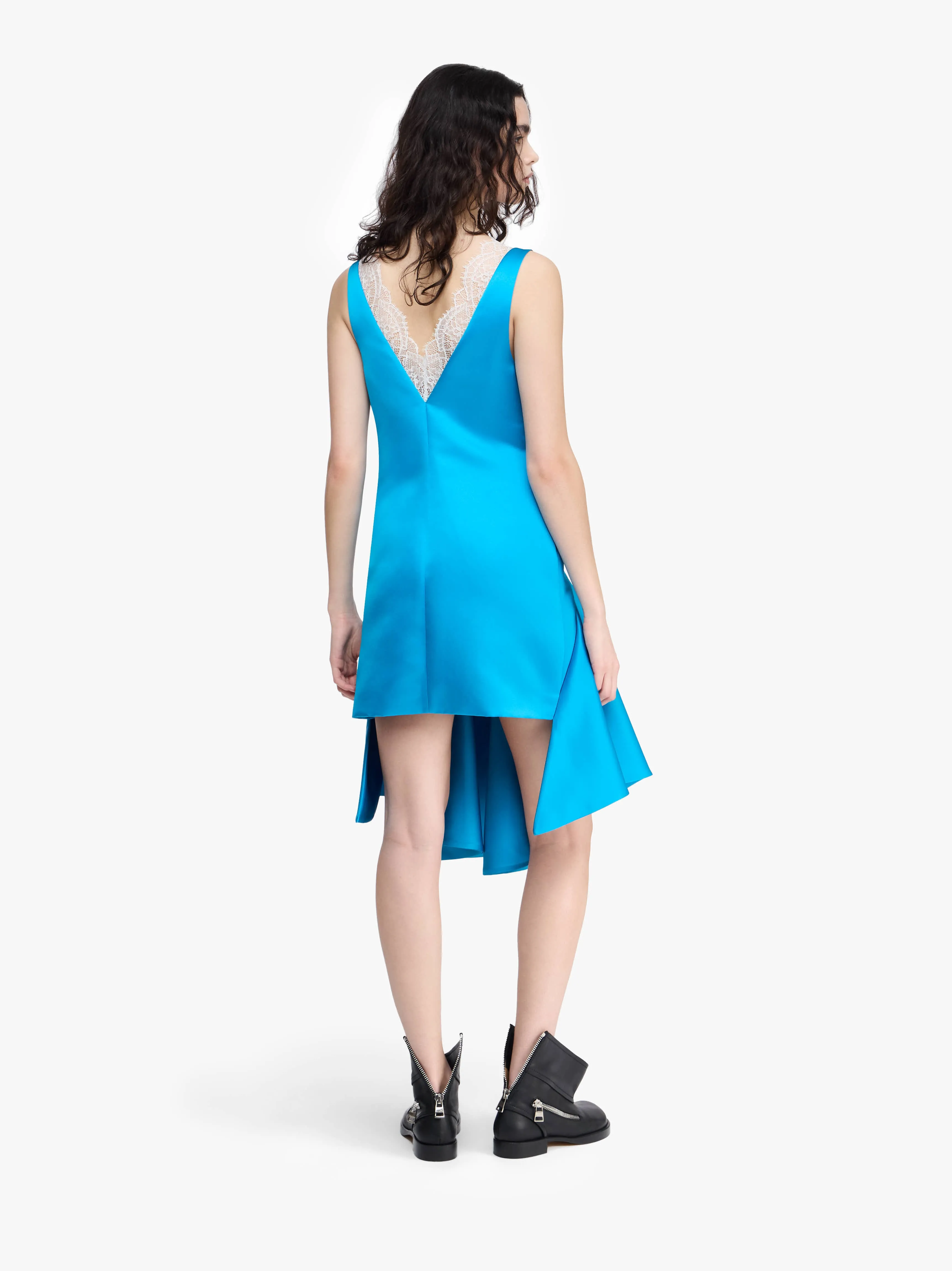 DRAPED HEMLINE V-NECK DRESS sold by J.W. Anderson product image thumbnail 3