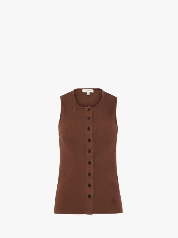 BUTTON DETAIL TANK TOP sold by J.W. Anderson