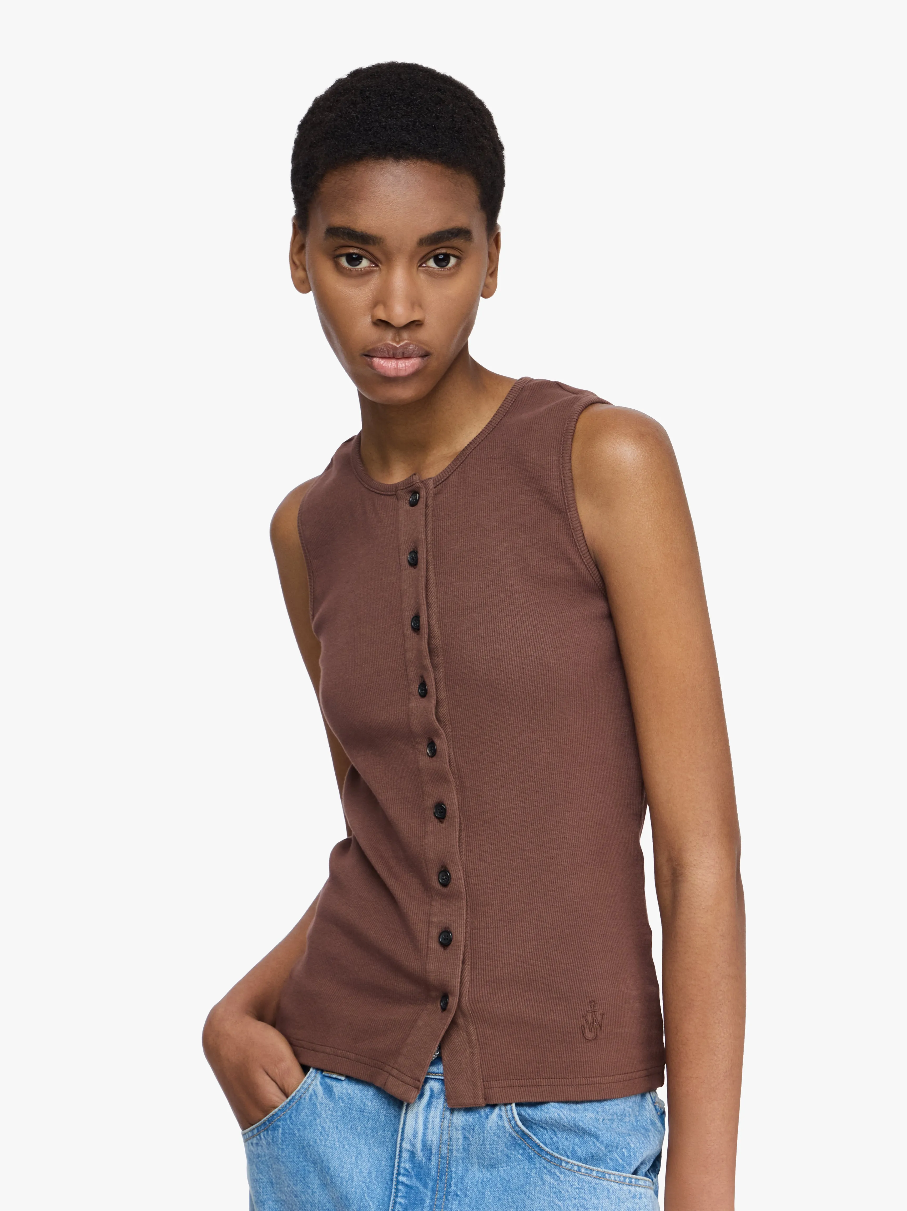 BUTTON DETAIL TANK TOP sold by J.W. Anderson product image thumbnail 4