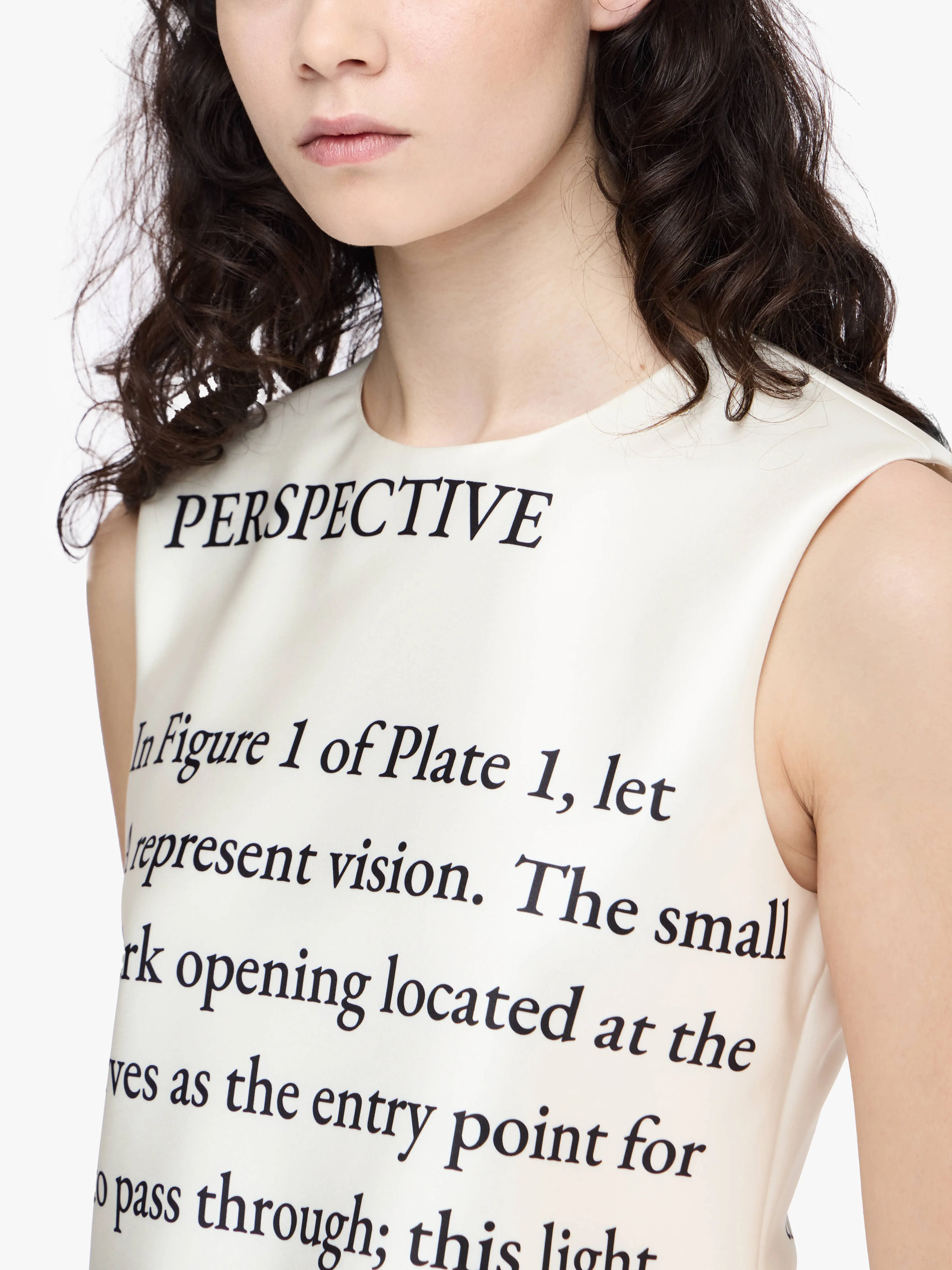 TEXT' PRINT BIAS CUT TOP sold by J.W. Anderson product image thumbnail 4