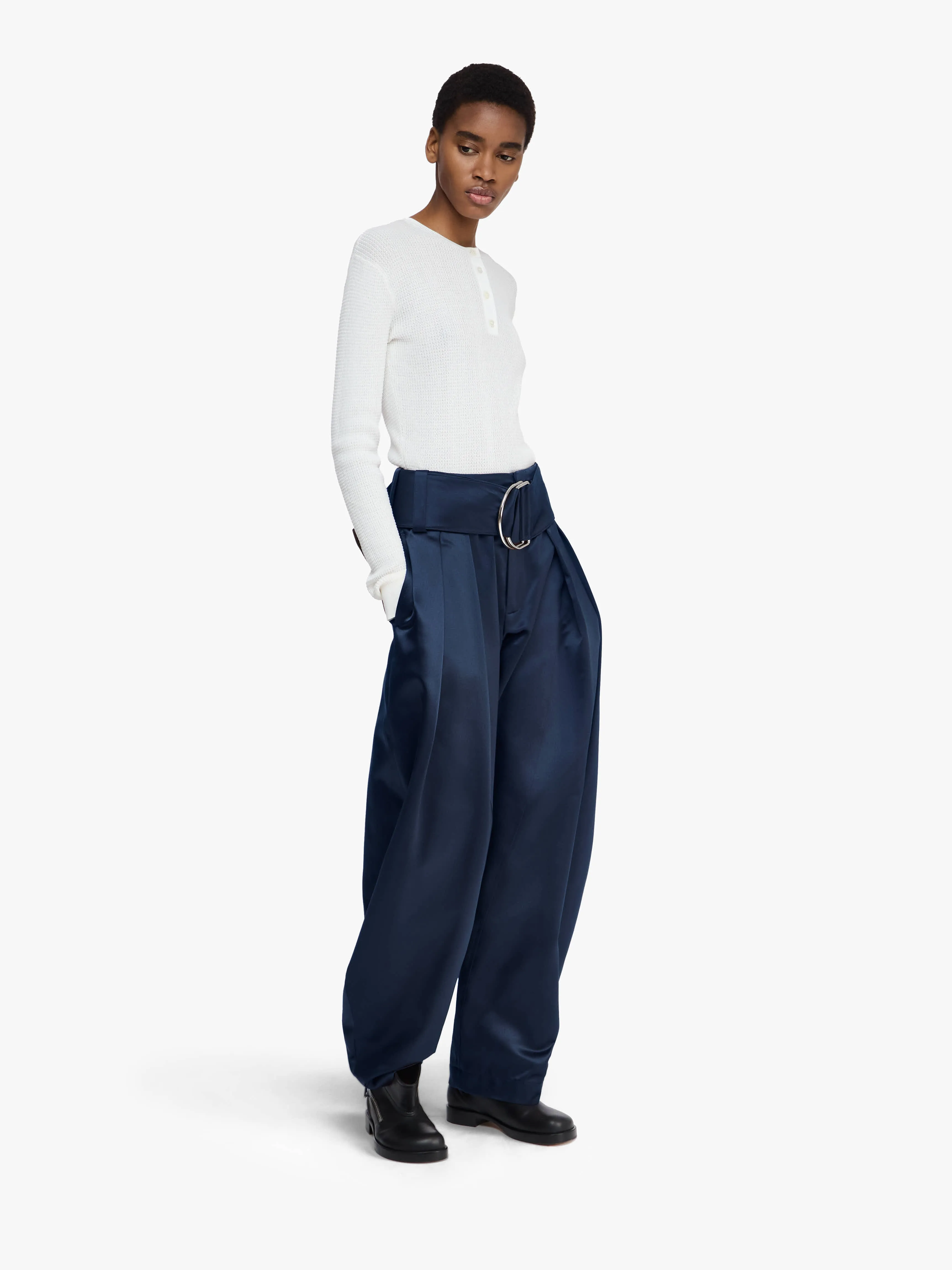PLEATED D-RING TROUSERS sold by J.W. Anderson product image thumbnail 2