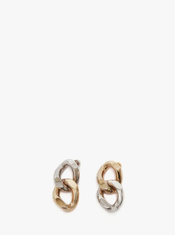 CL_CHAIN LINK DROP EARRINGS - SILVER TONE/GOLD_JY0169OT0029 made by J.W. Anderson