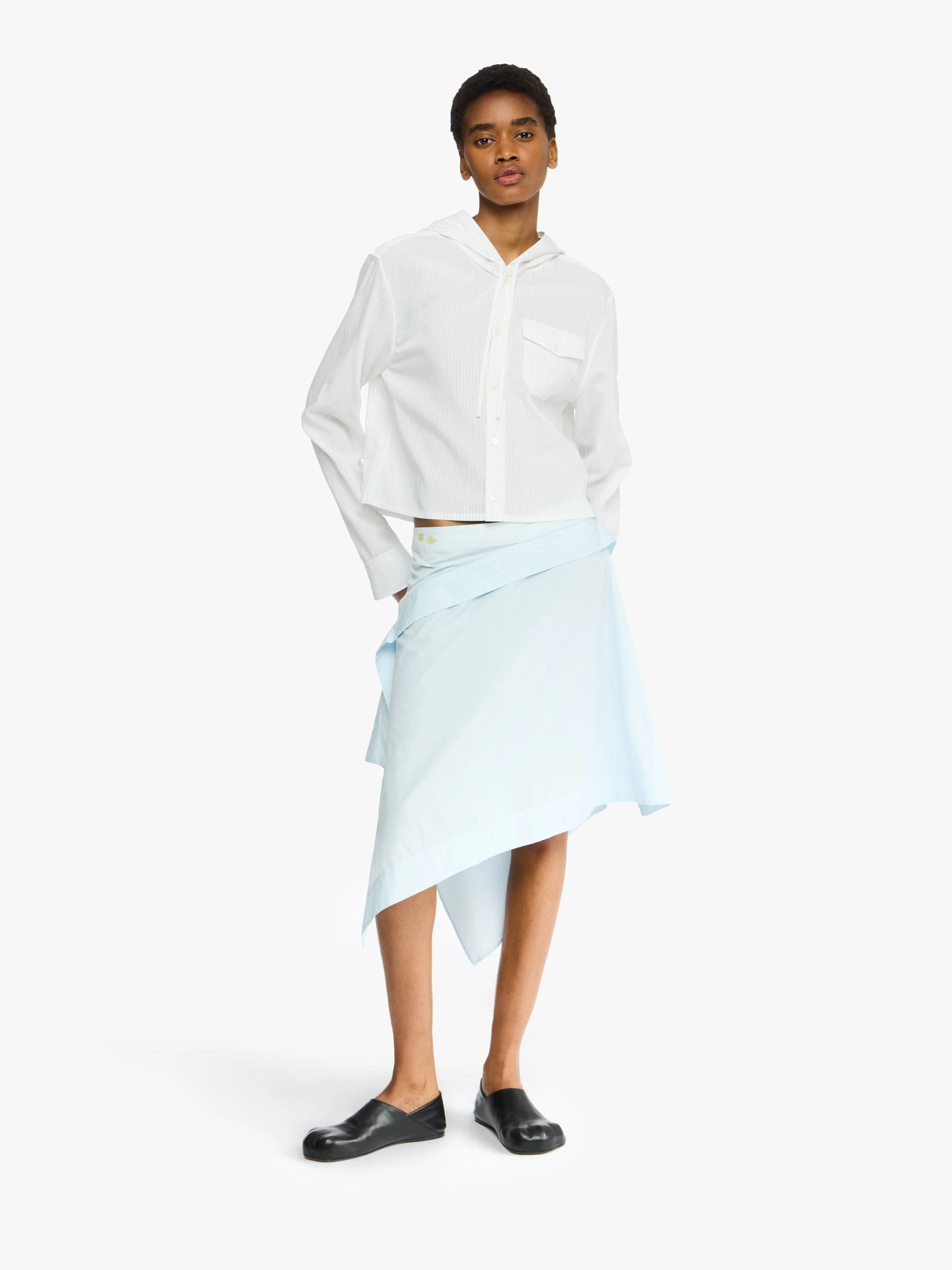 CROPPED HOODED SHIRT sold by J.W. Anderson product image thumbnail 2