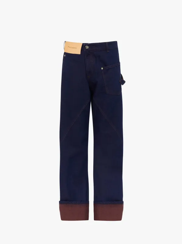 TURN UP TWISTED WORKWEAR JEANS made by J.W. Anderson