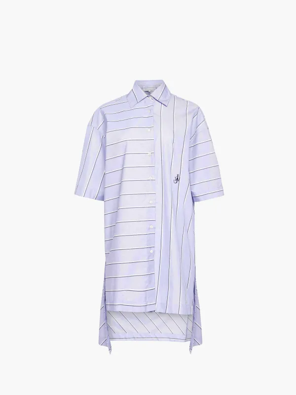 CL_SHORT SLEEVE STEP HEM SHIRT DRESS - GLACIER BLUE_DR0475PG1142 made by J.W. Anderson