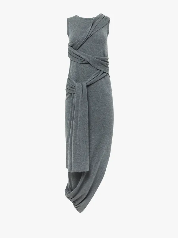 TIE DETAIL SLEEVELESS DRESS made by J.W. Anderson