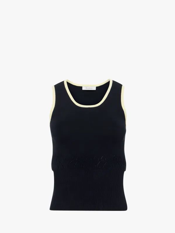 CONTRAST TRIM VEST sold by J.W. Anderson