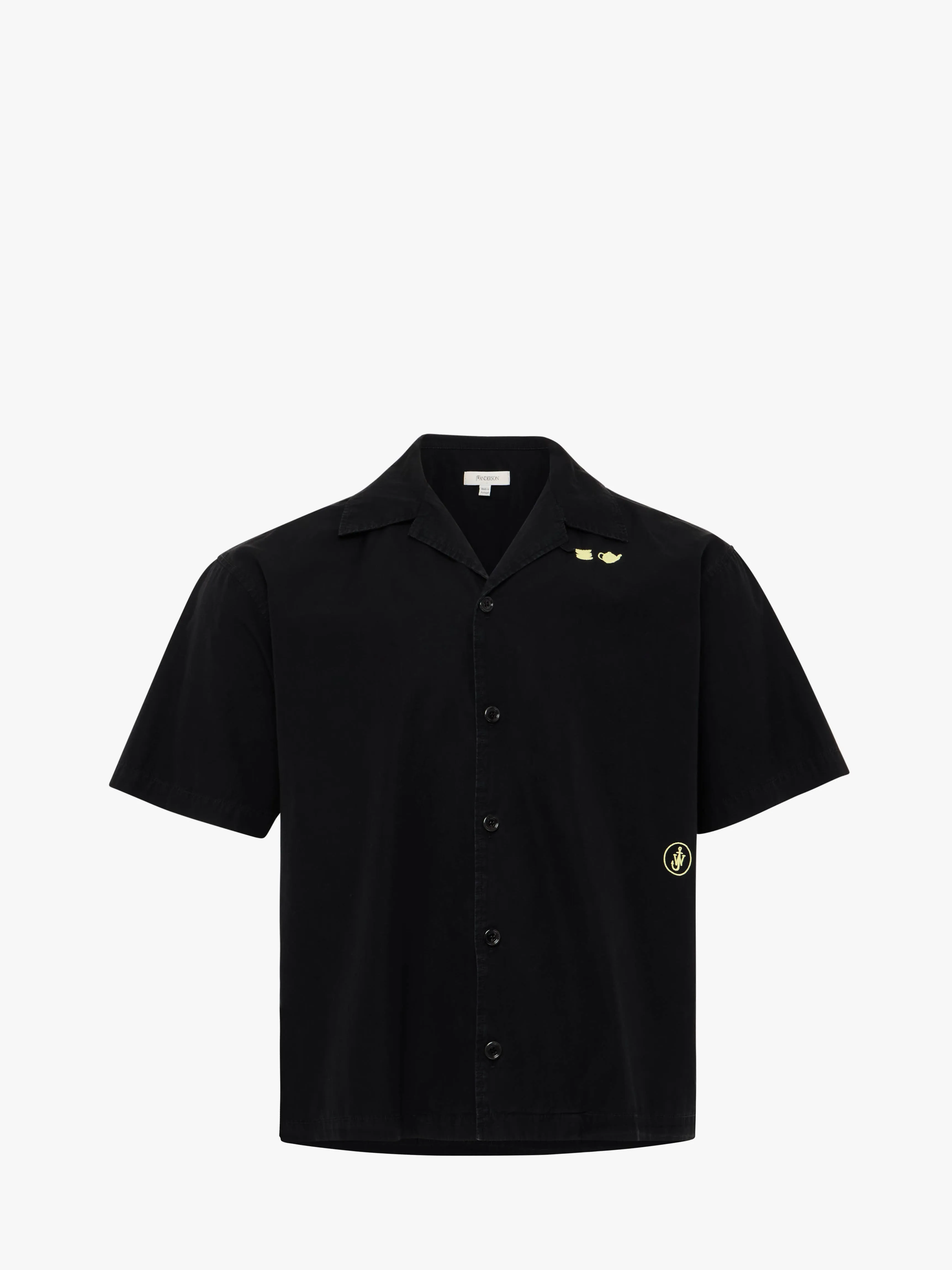 CONTRAST EMBROIDERY SHORT SLEEVE SHIRT sold by J.W. Anderson