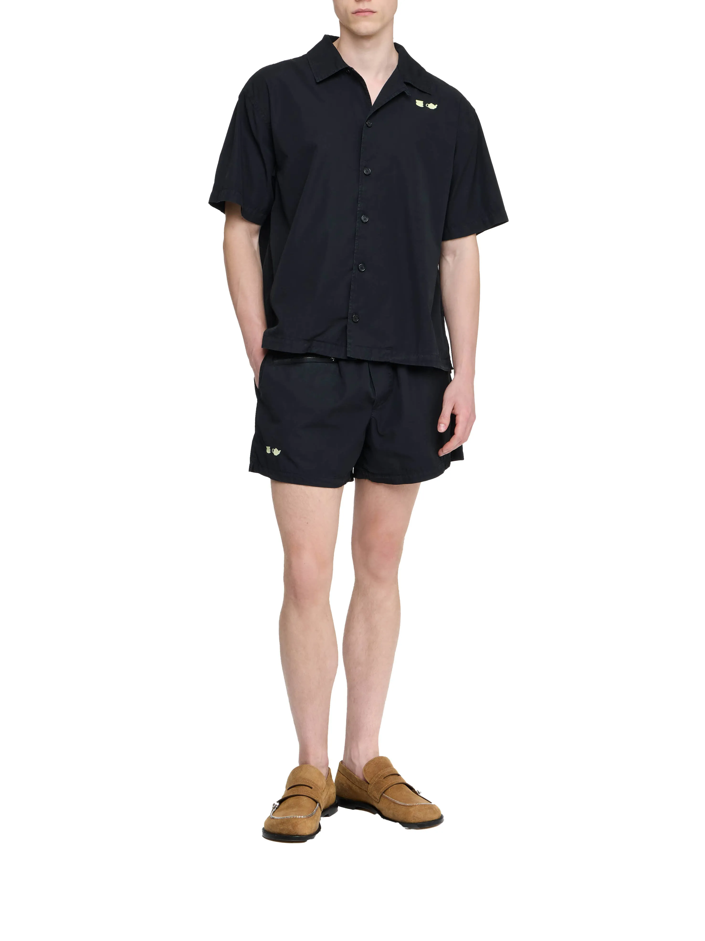 CONTRAST EMBROIDERY SHORT SLEEVE SHIRT sold by J.W. Anderson product image thumbnail 2