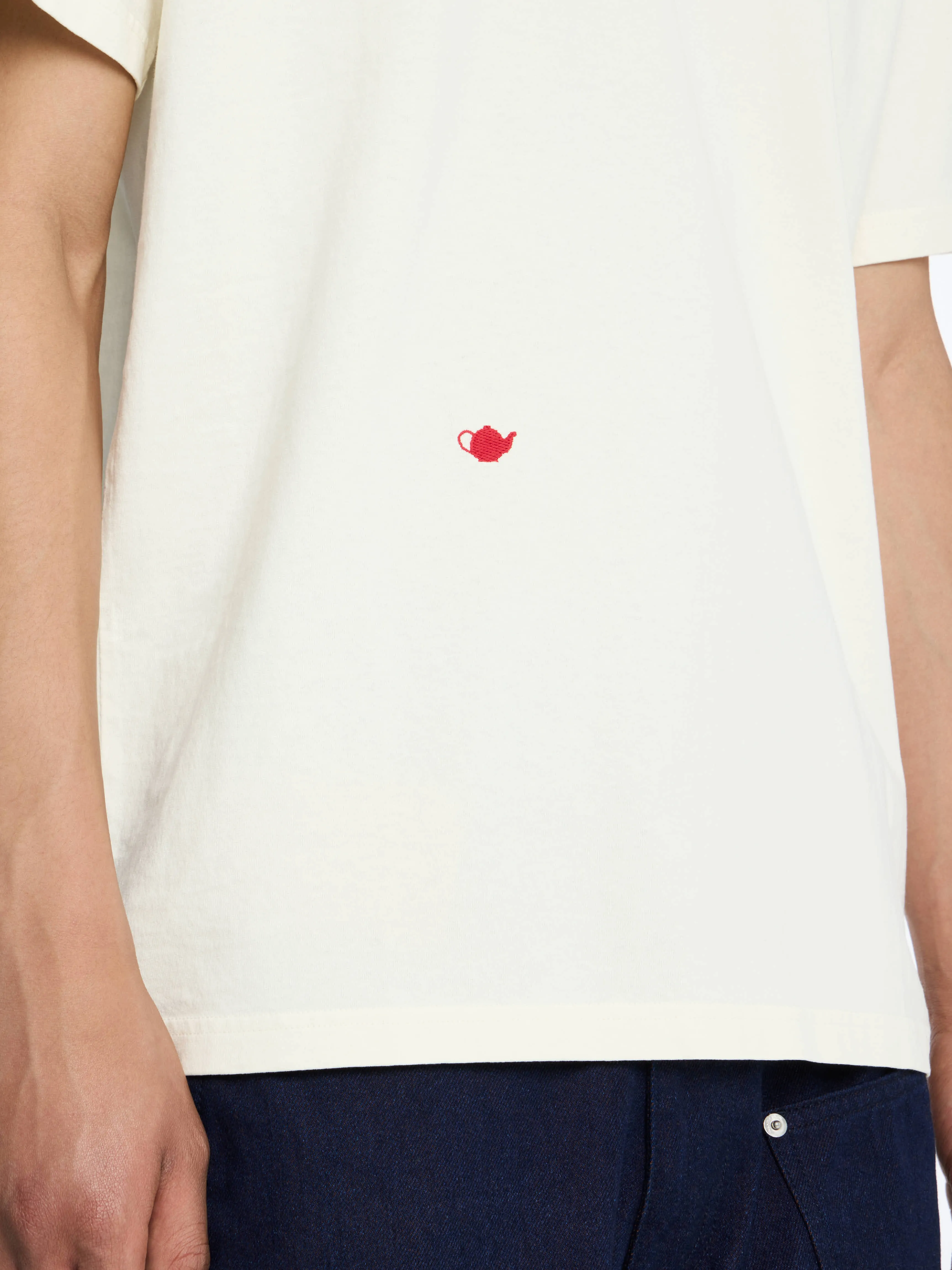 CONTRAST EMBROIDERY T-SHIRT sold by J.W. Anderson product image thumbnail 4