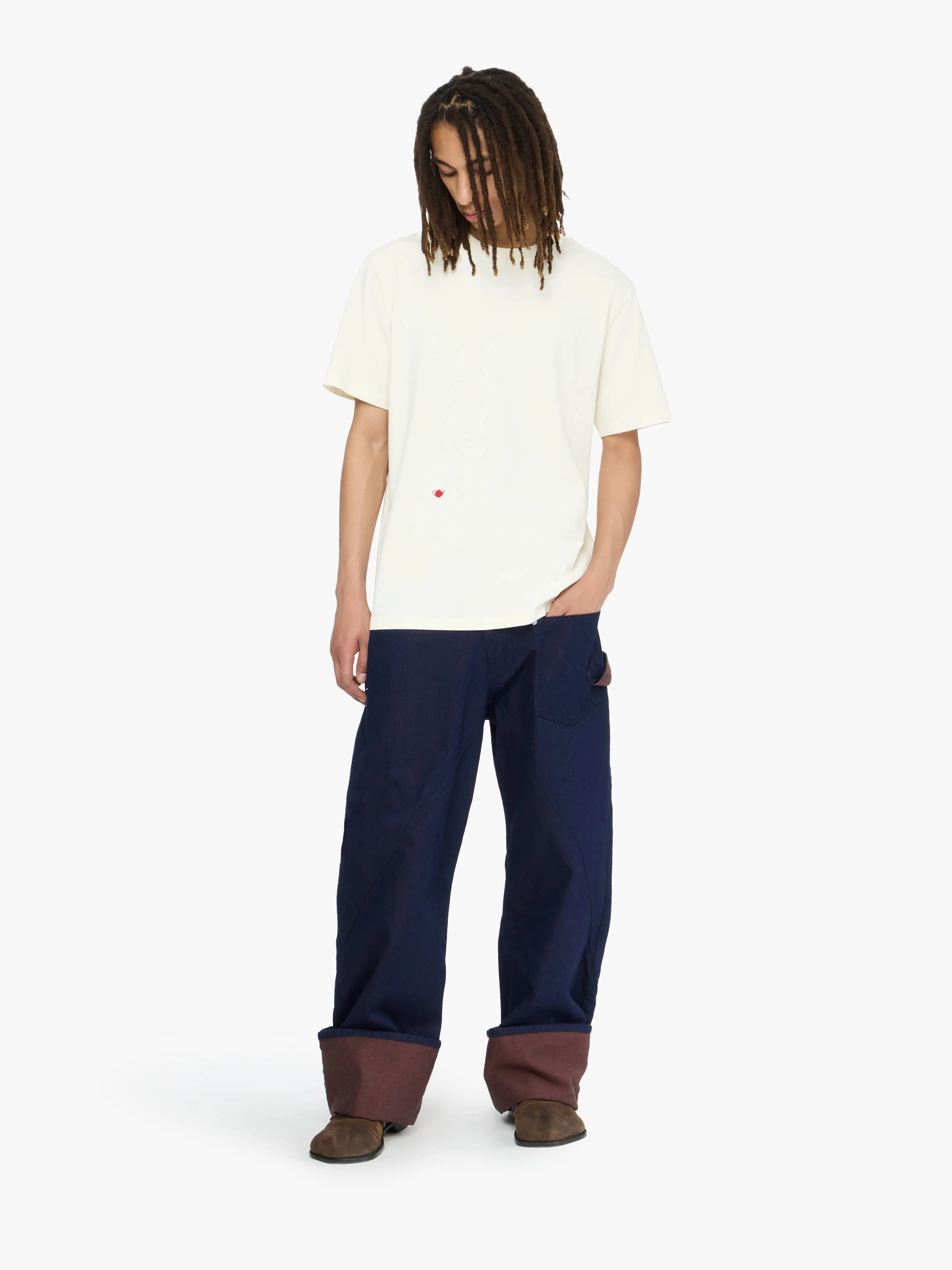 CONTRAST EMBROIDERY T-SHIRT sold by J.W. Anderson product image thumbnail 2