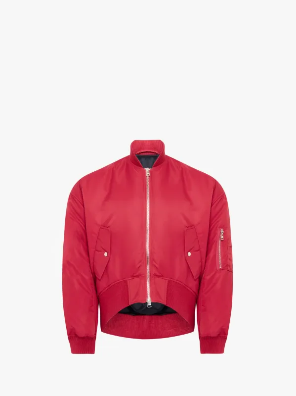 OVERSIZED CURVED HEM BOMBER JACKET sold by J.W. Anderson