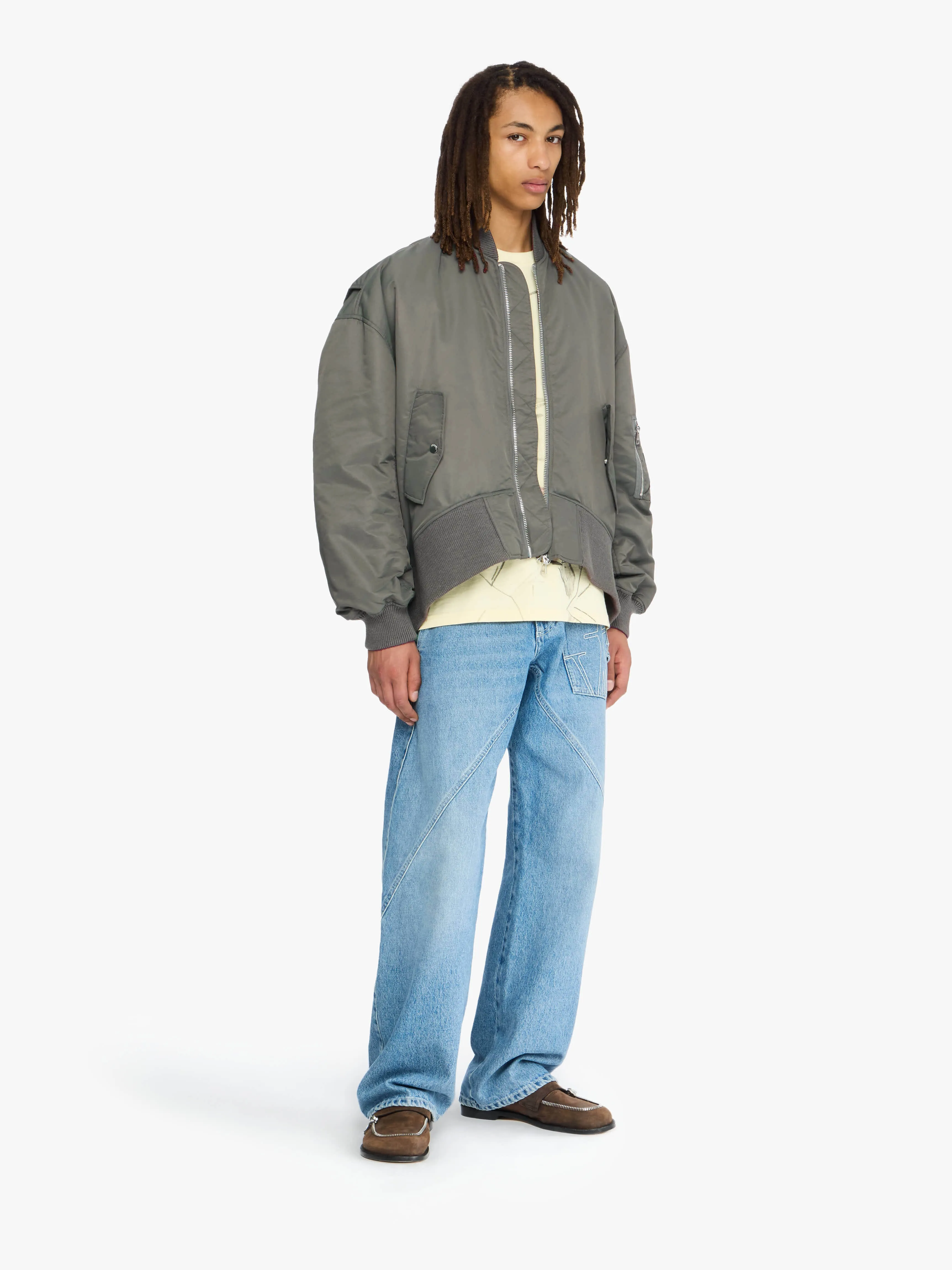 OVERSIZED CURVED HEM BOMBER JACKET sold by J.W. Anderson product image thumbnail 2