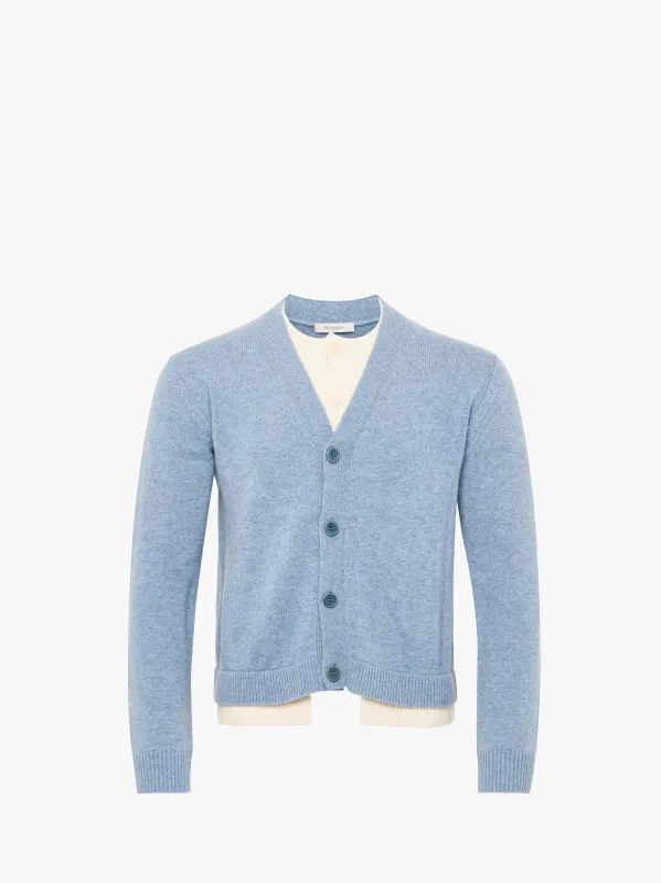 CONTRAST LAYERED CARDIGAN made by J.W. Anderson