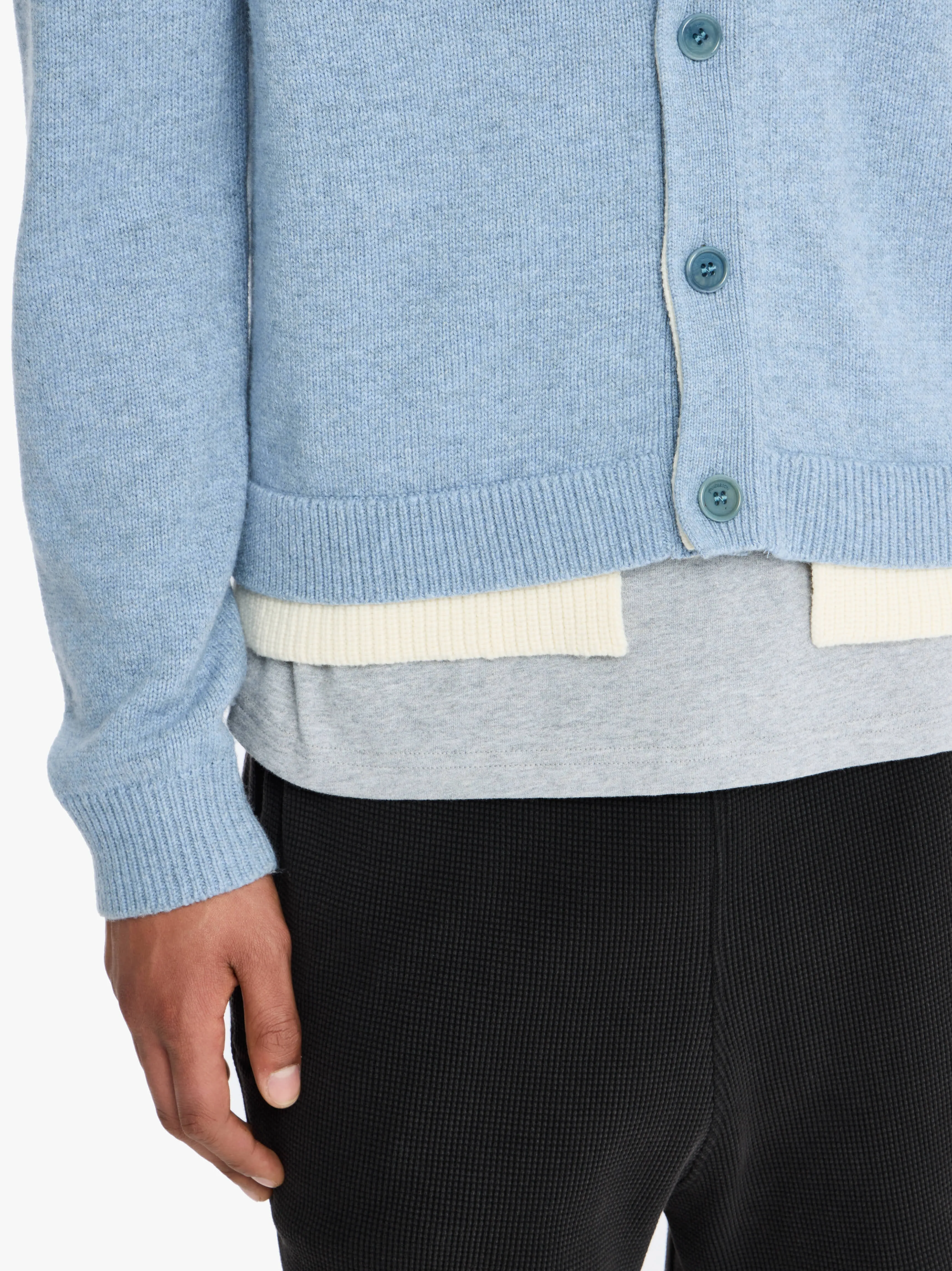 CONTRAST LAYERED CARDIGAN sold by J.W. Anderson product image thumbnail 5