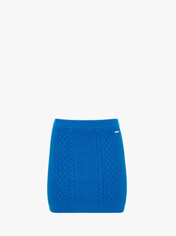 CABLE KNIT MINI SKIRT made by J.W. Anderson
