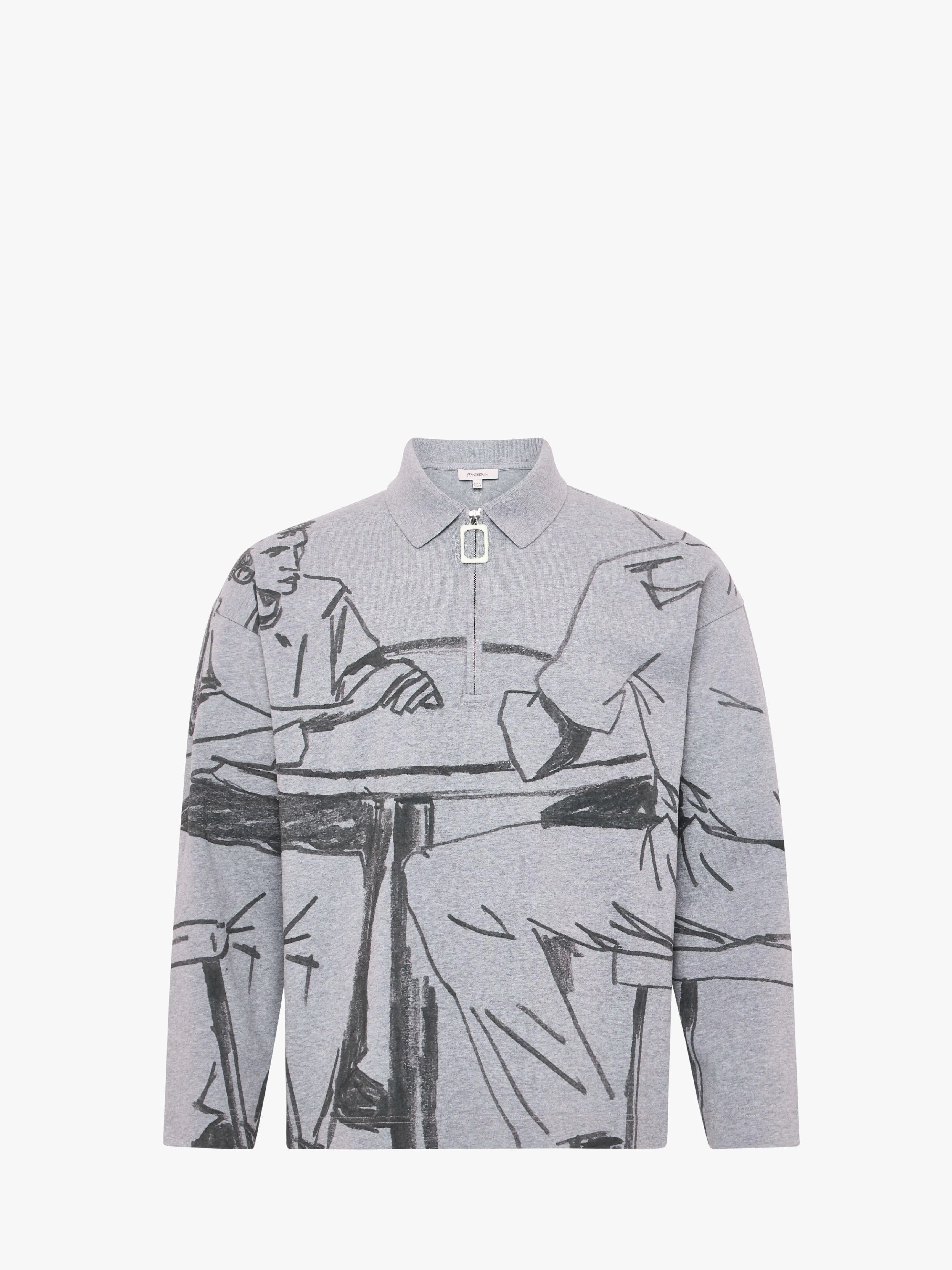 PRINTED RUGBY POLO sold by J.W. Anderson